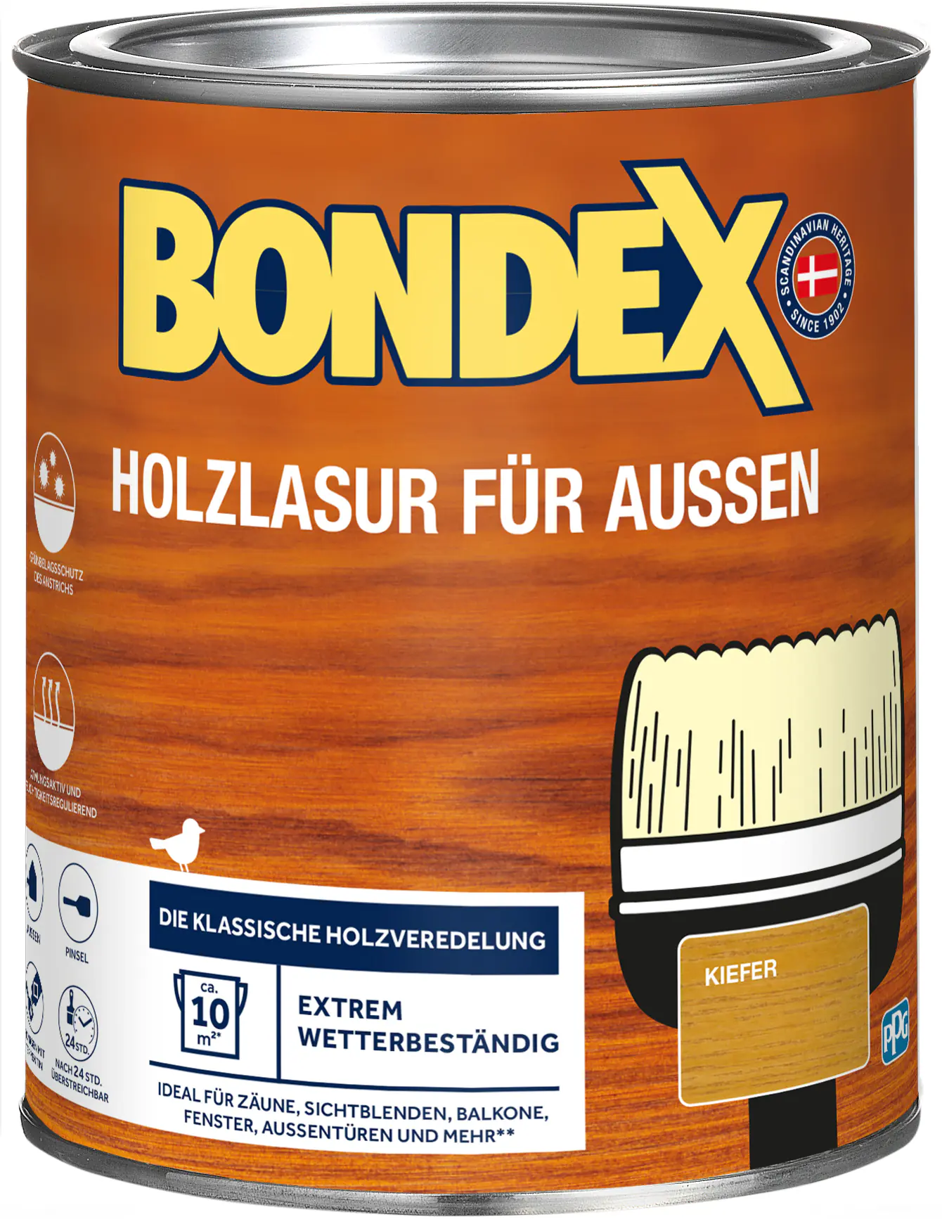 Bondex Holzlasur für Außen 750 ml kiefer