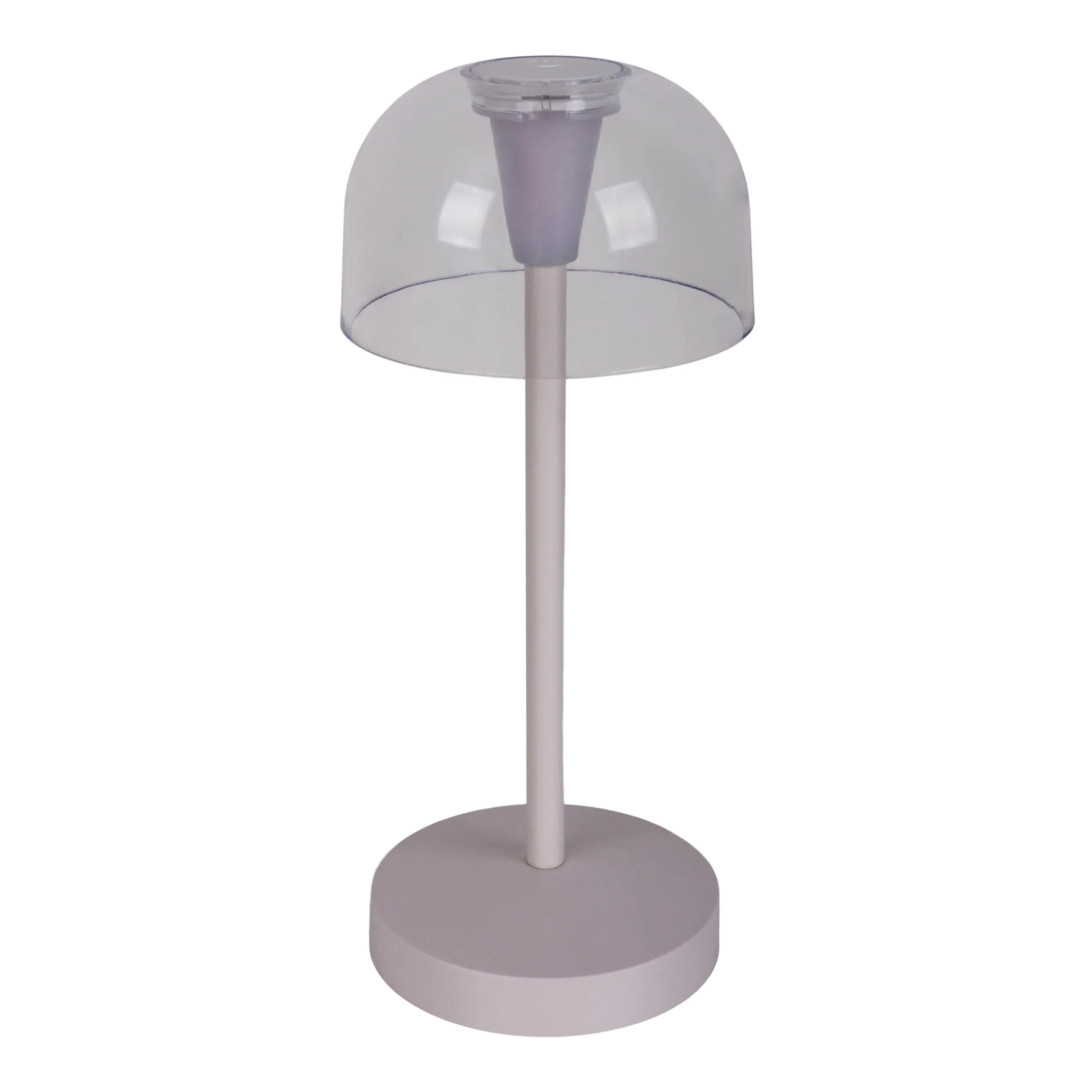 Light & More LED Akku-Tischleuchte Gomba weiß dimmbar 