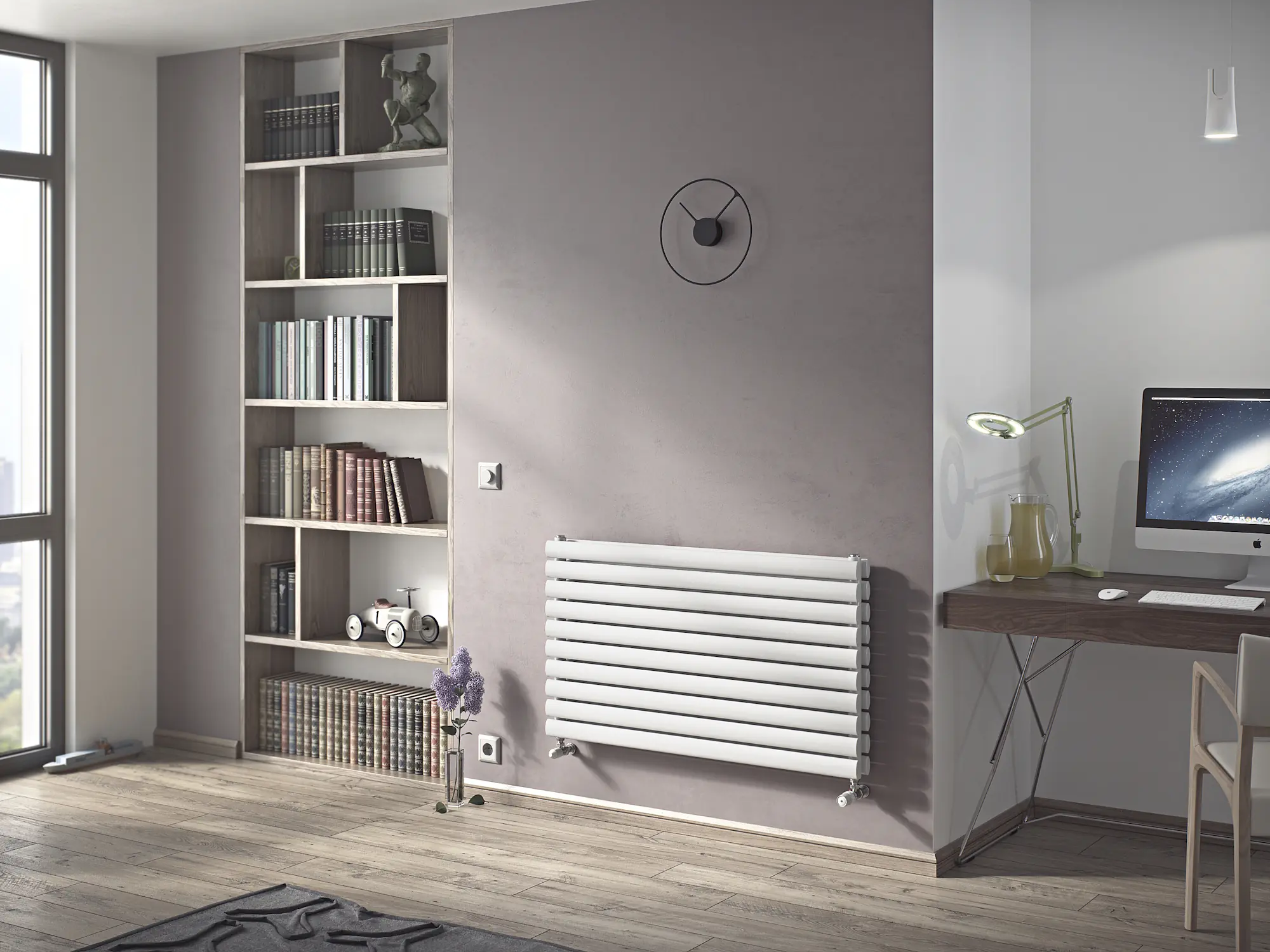 Ximax Heizkörper Fortuna Duplex horizontal 58,4 x 100 cm 995 Watt weiß