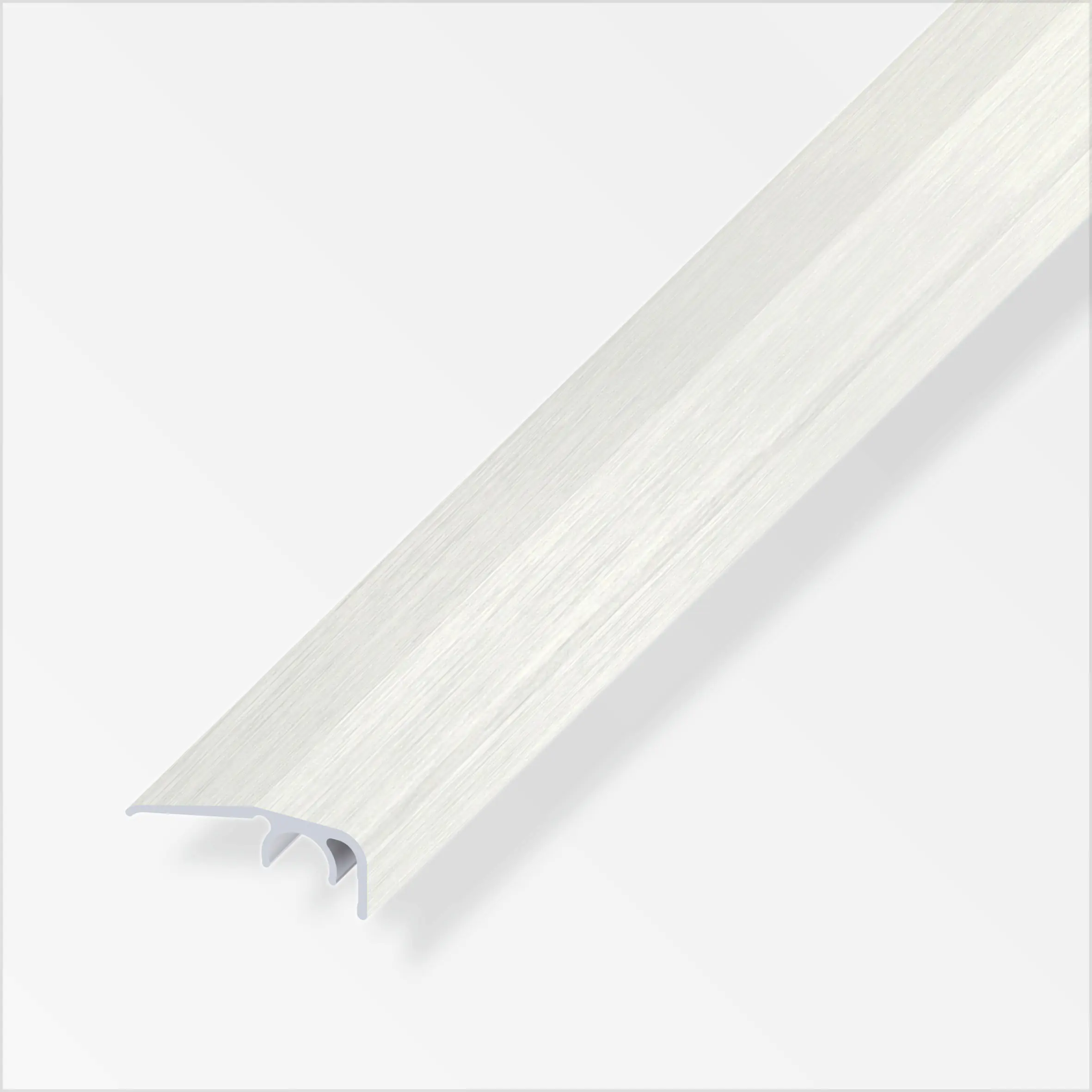 alfer Abschluss-Profil, 12,5 mm 2 m, 32 x 12.5 mm Edelstahl Optik