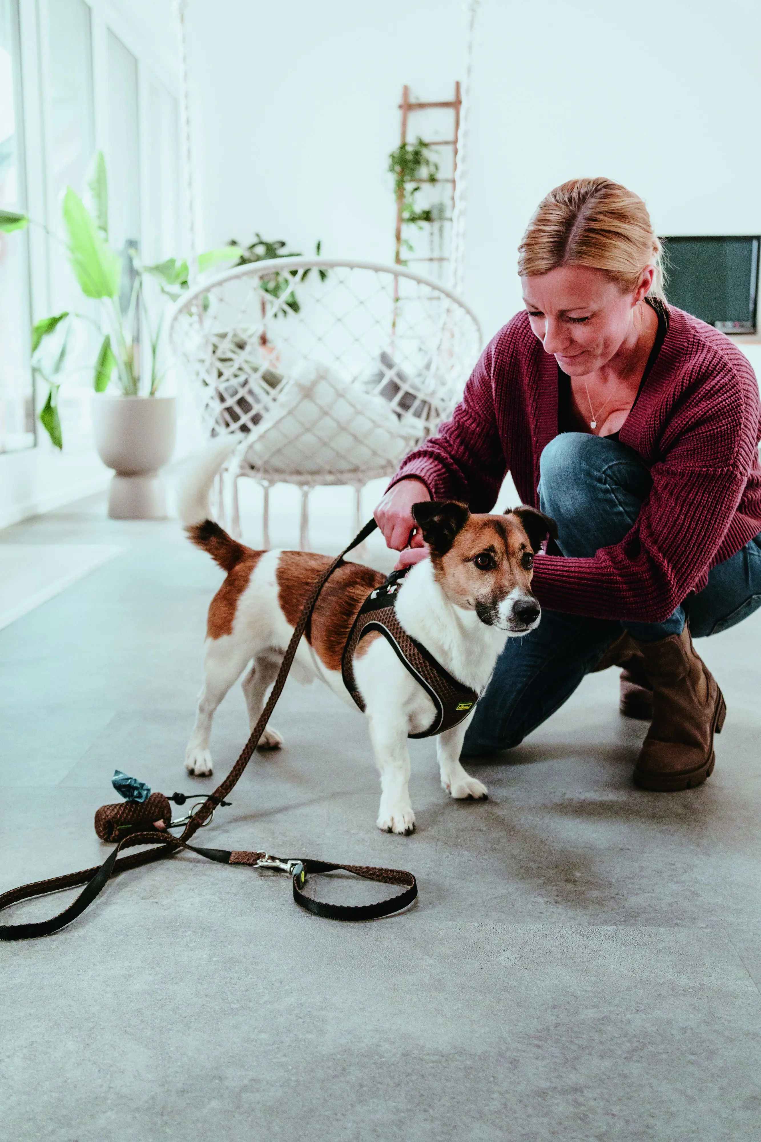 Hunter Hundegeschirr Hilo Comfort XXS-XS braun