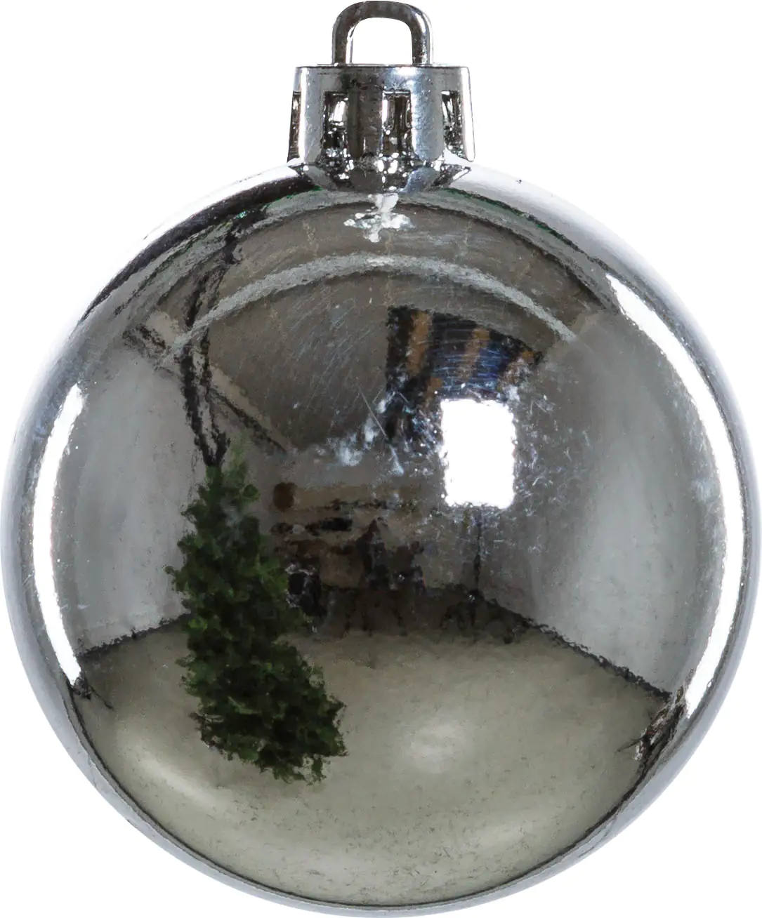 TrendLine Weihnachtskugeln bruchfest, langlebig Ø 6 cm silber 25 Stück