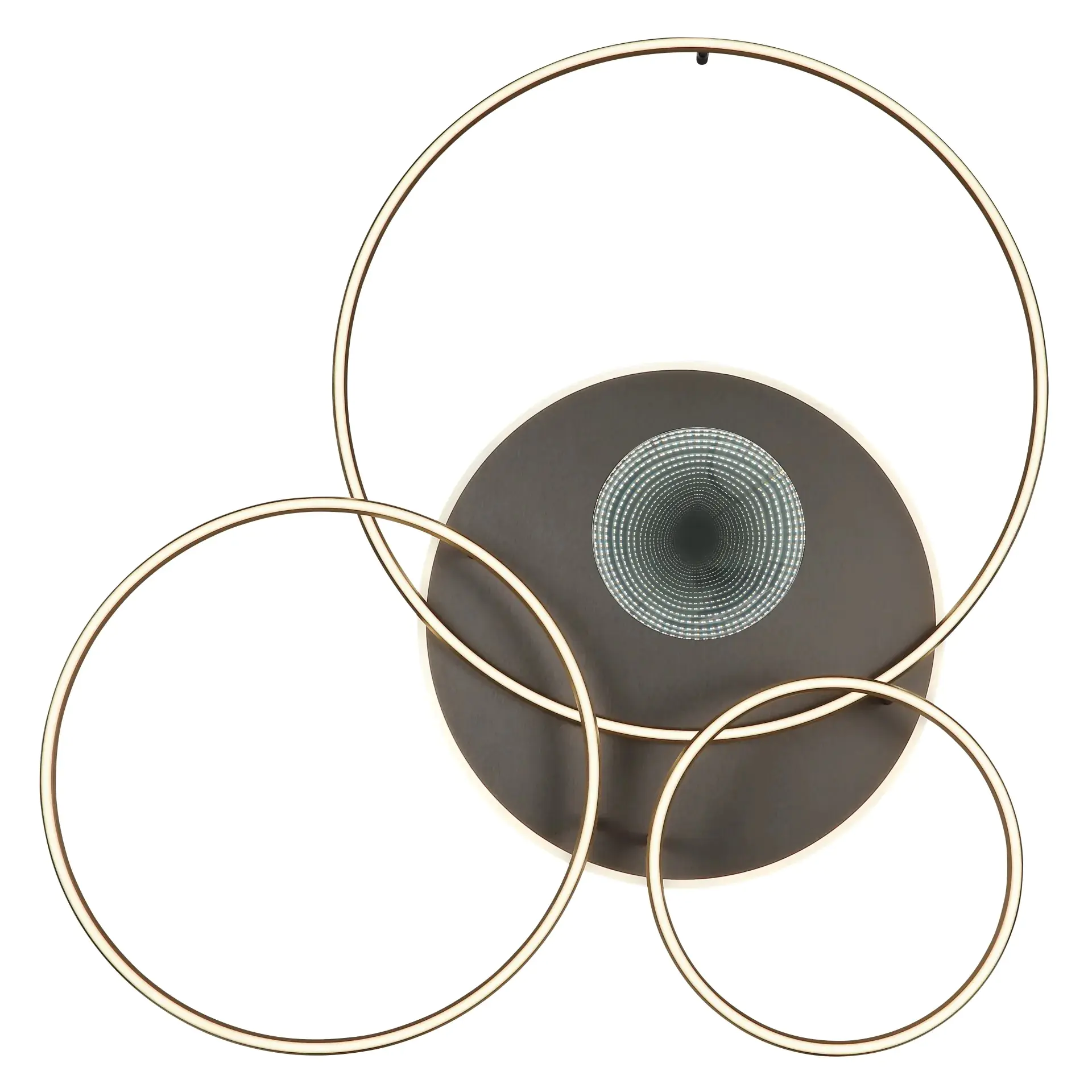 Globo LED Deckenleuchte Invertina goldfarben