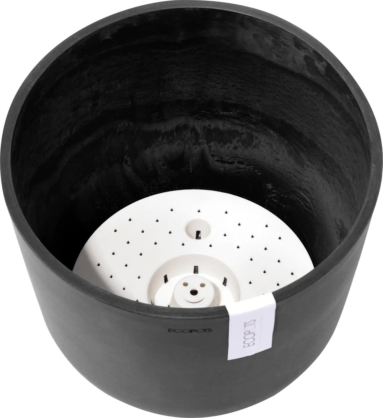Ecopots Pflanztopf Oslo Ø 25 x 21,8 cm dunkelgrau