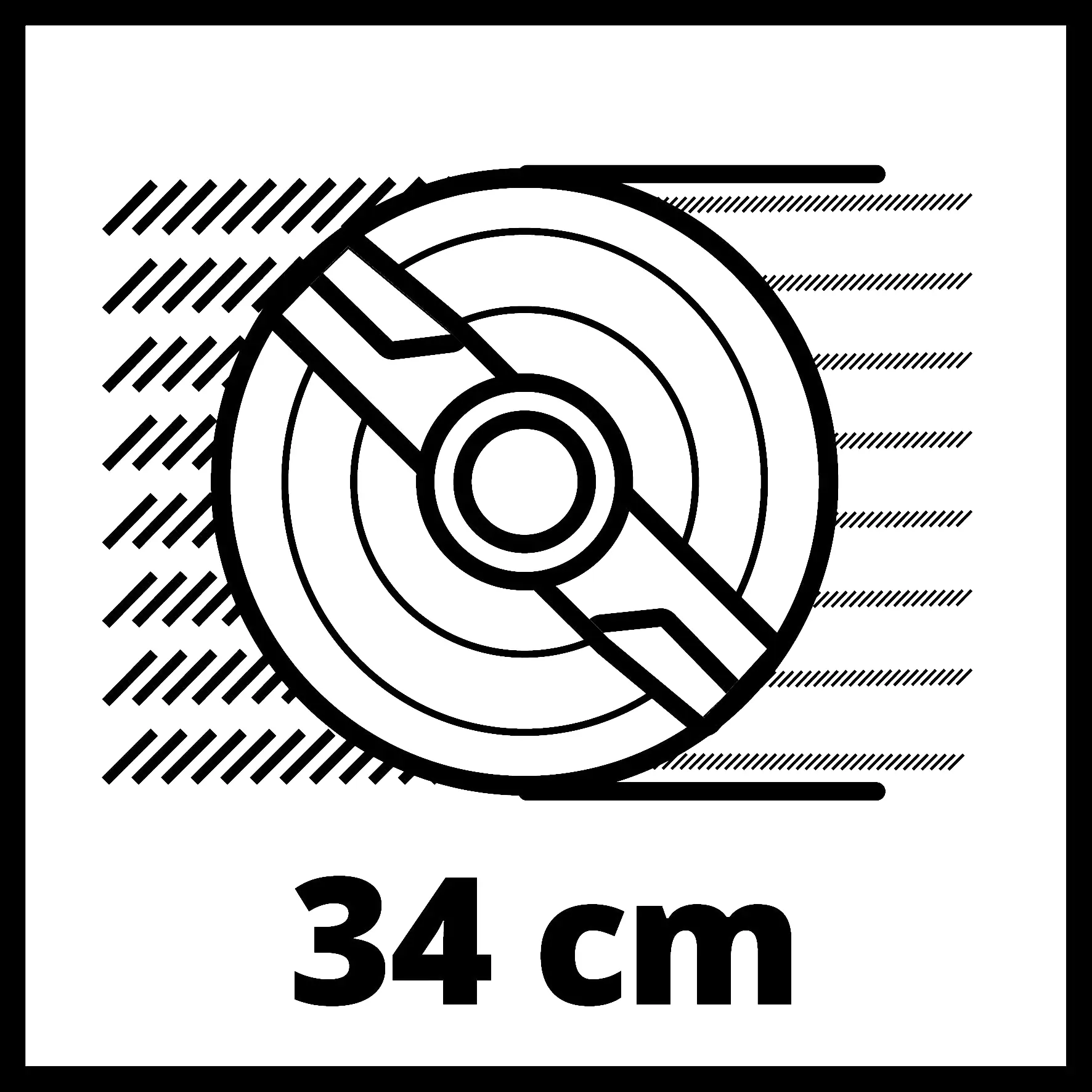 Einhell Akku Rasenmäher GE-CM 36/300 34 cm Schnittbreite