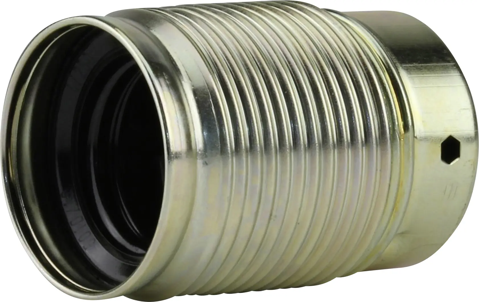 Lampen-Fassung Außengewindemantel E 27, messing