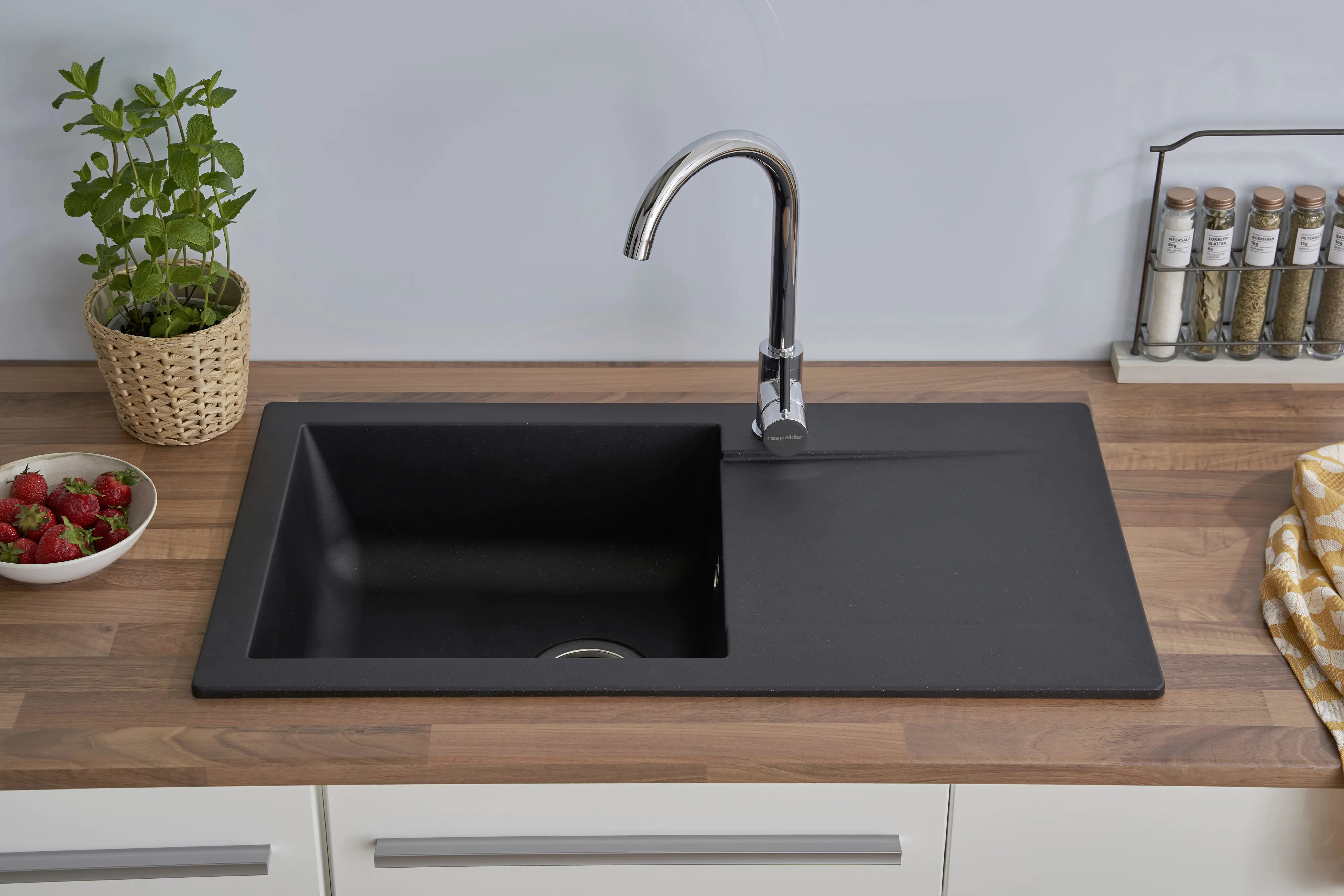 respekta Mineralite Einbauspüle DENVER78X44S