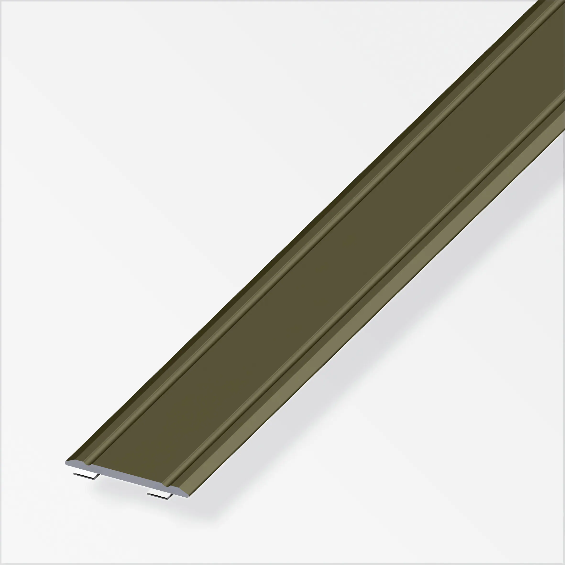 alfer Übergangsprofil 1 m, 30 x 2 mm Aluminium eloxiert bronze