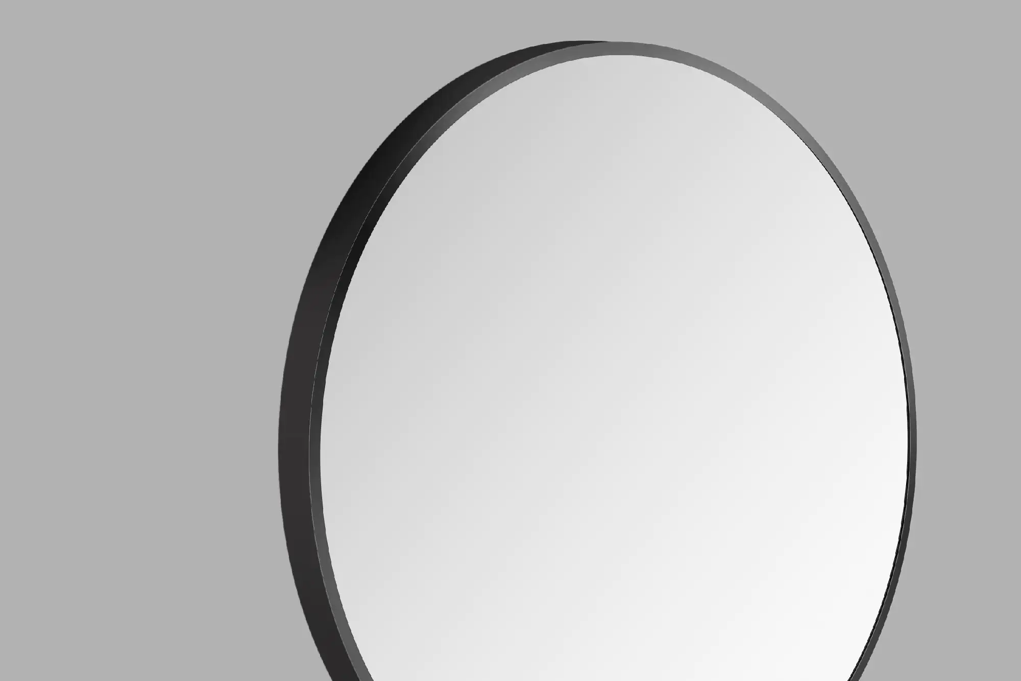 DSK Design Spiegel Silver Coiffeur Ø80 cm, schwarz