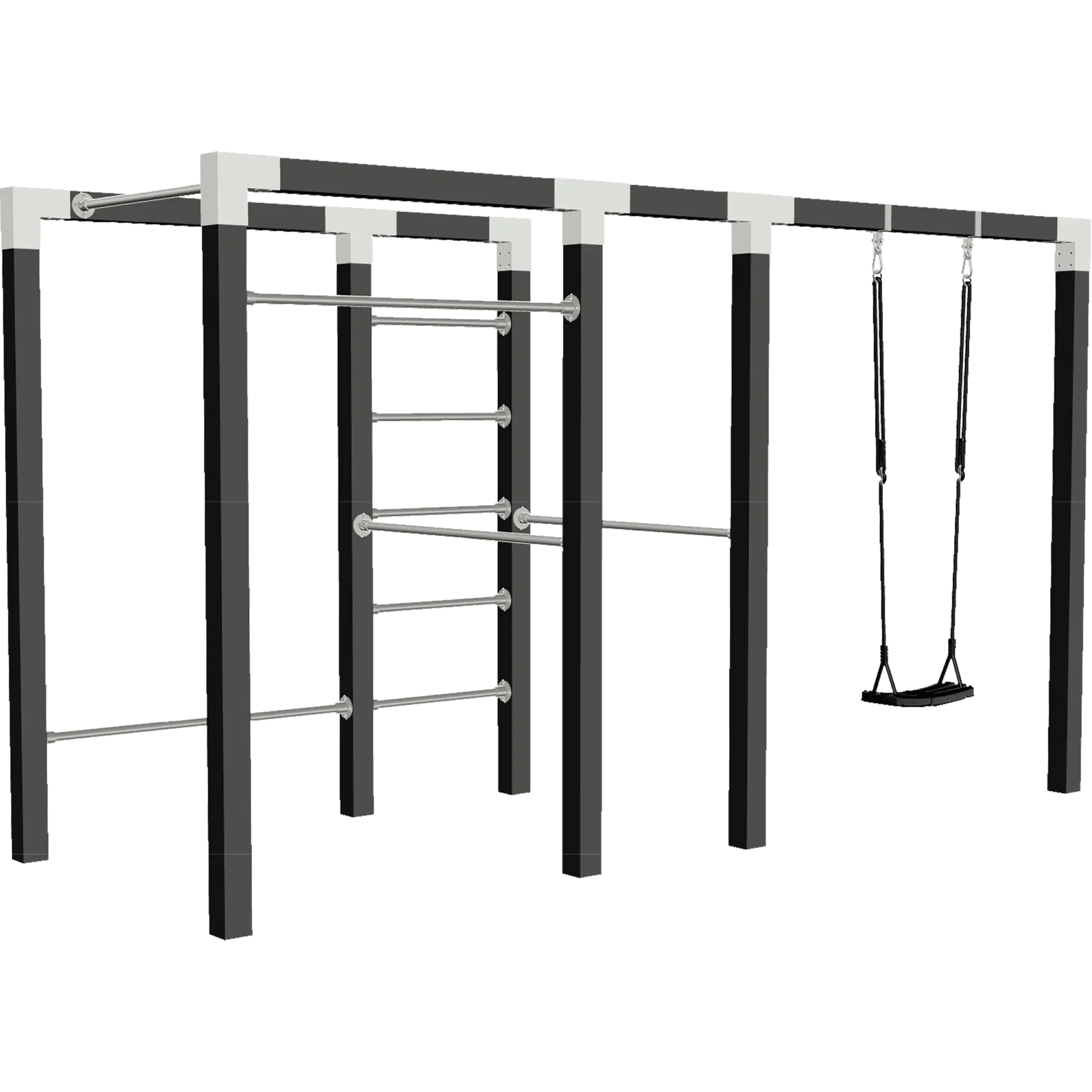 Plus Outdoor Fitness Modell 3 138 x 220 x 380 cm schwarz
