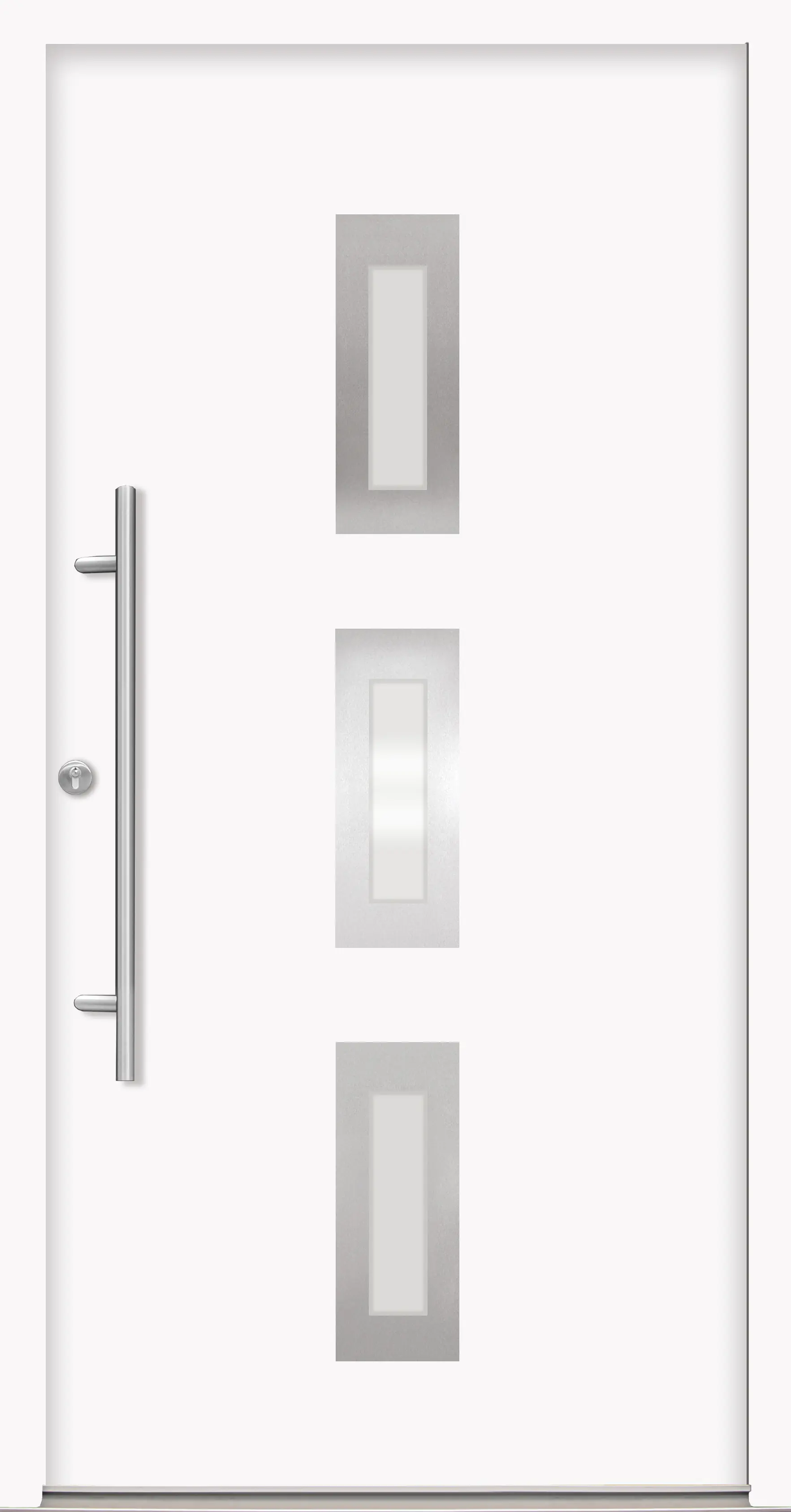 Splendoor Haustür Passivedoor Premium B02 Weiß DIN Links 110 x 210 cm