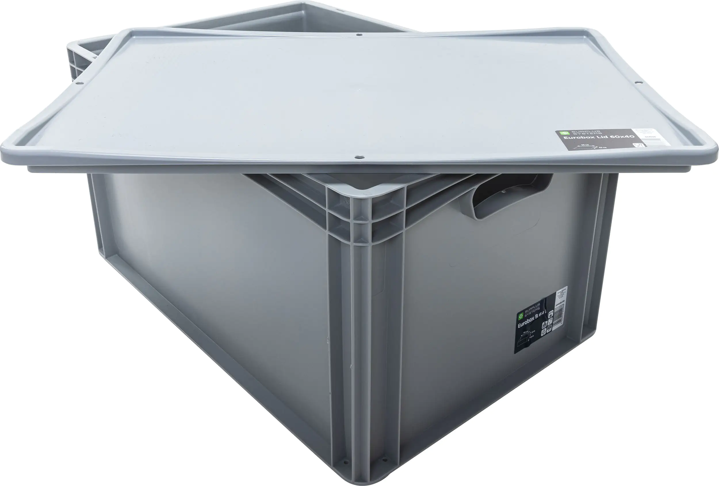 Surplus Systems Auflagedeckel für Eurobox 60 x 40 cm, grau