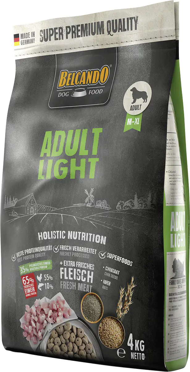 Belcando Hundetrockenfutter Adult Light 4 kg Geflügel 