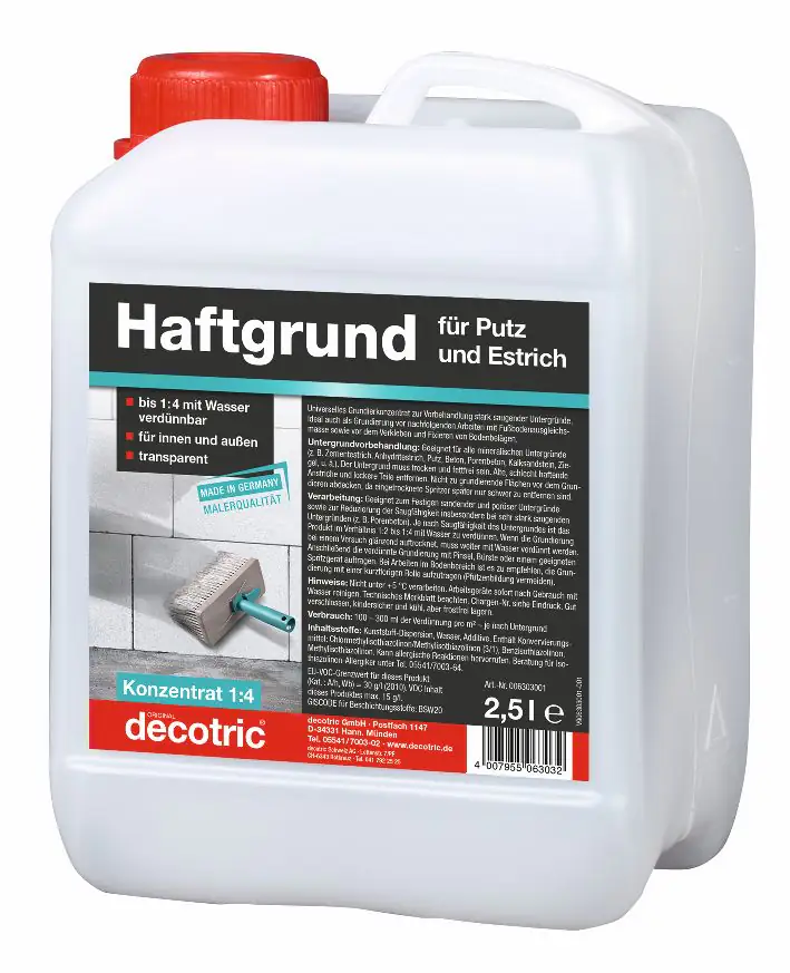 Decotric Putz- und Haftgrund 2,5L transparent