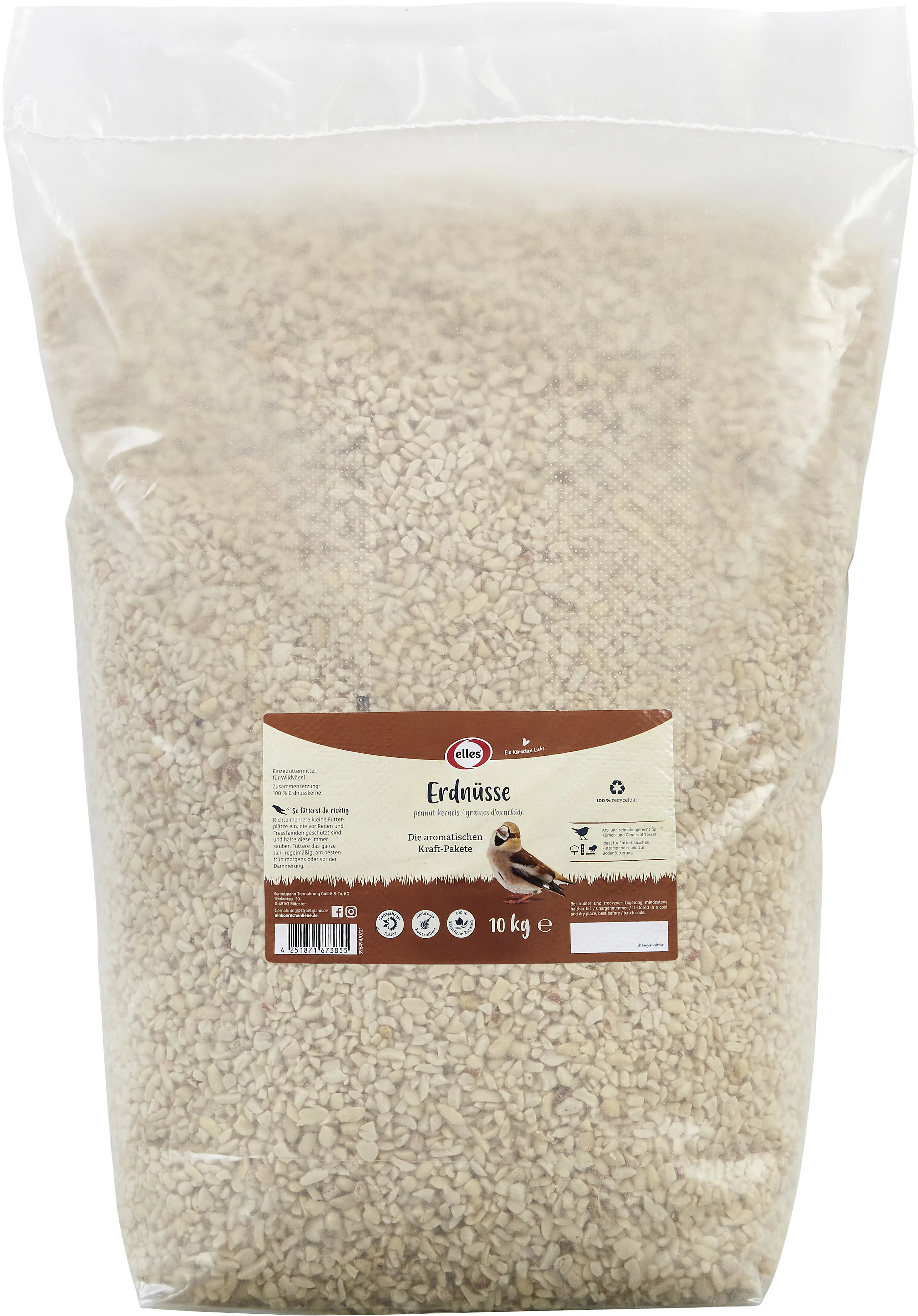 Elles Wildvogelfutter Erdnusskerne 10 kg