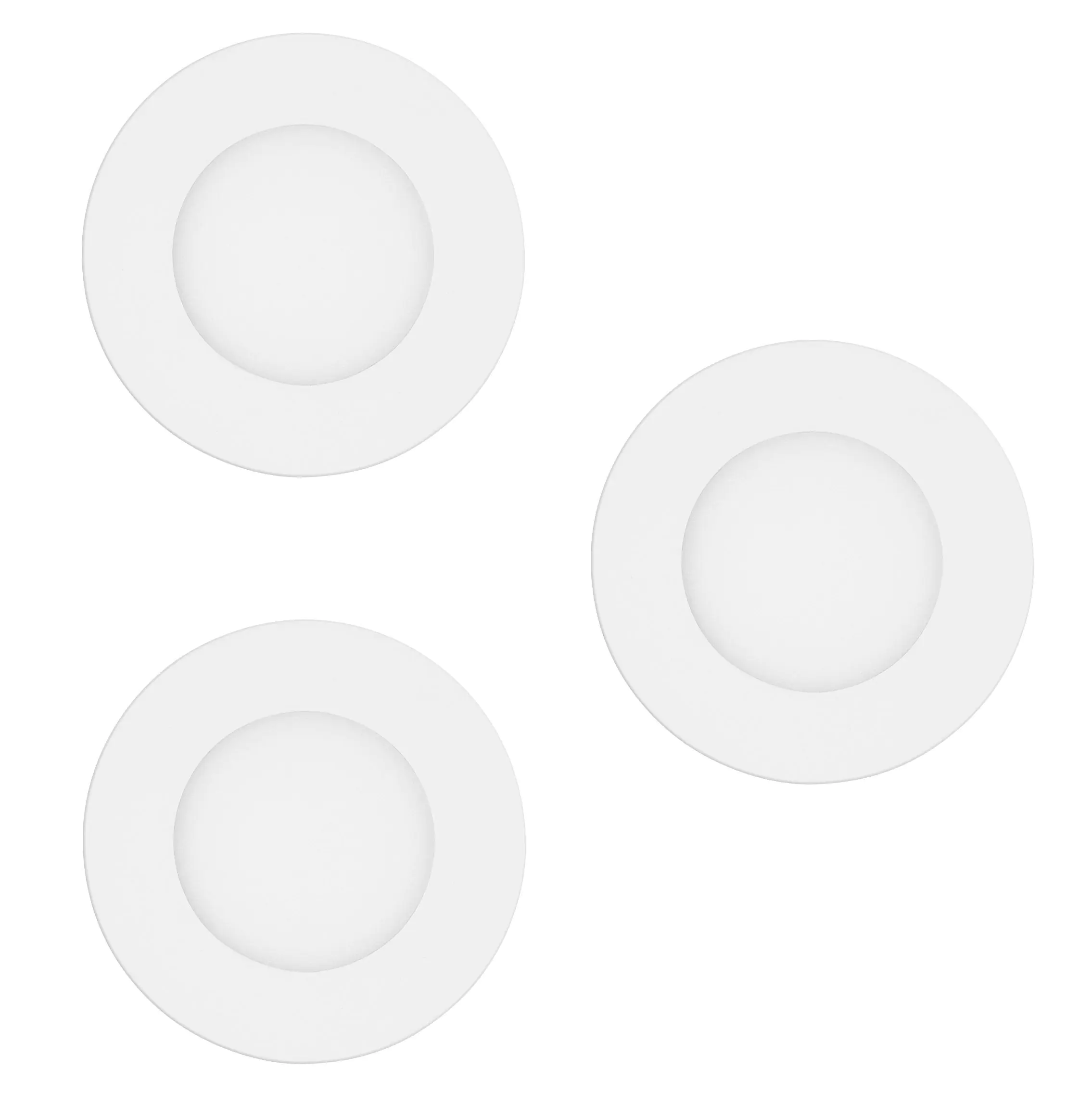Eglo LED Einbauleuchten Fueva-Z 3x2,8W, CCT, RGB, Ø86mm, weiß
