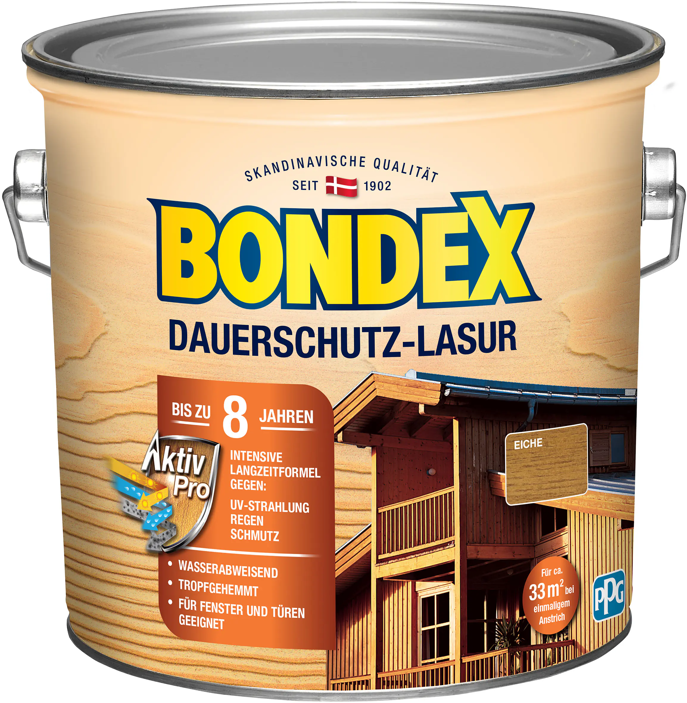 Bondex Dauerschutz Lasur 2,5 L eiche
