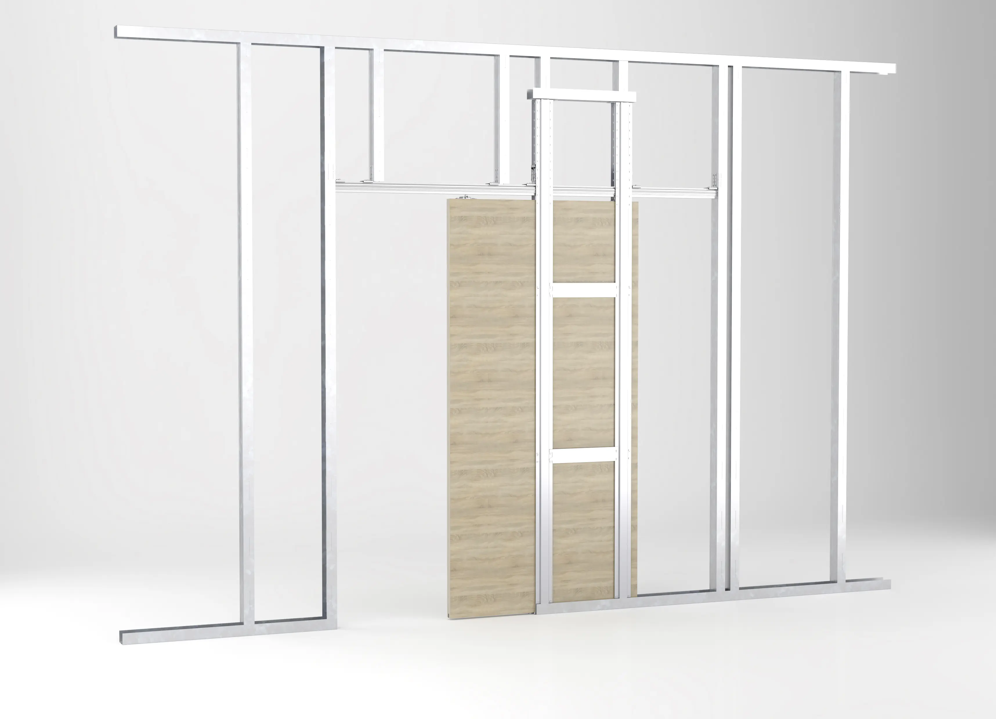 Knauf Schiebetürsystem Pocket Kit Easy Standard für Holz- und Glastürblatt CW 100