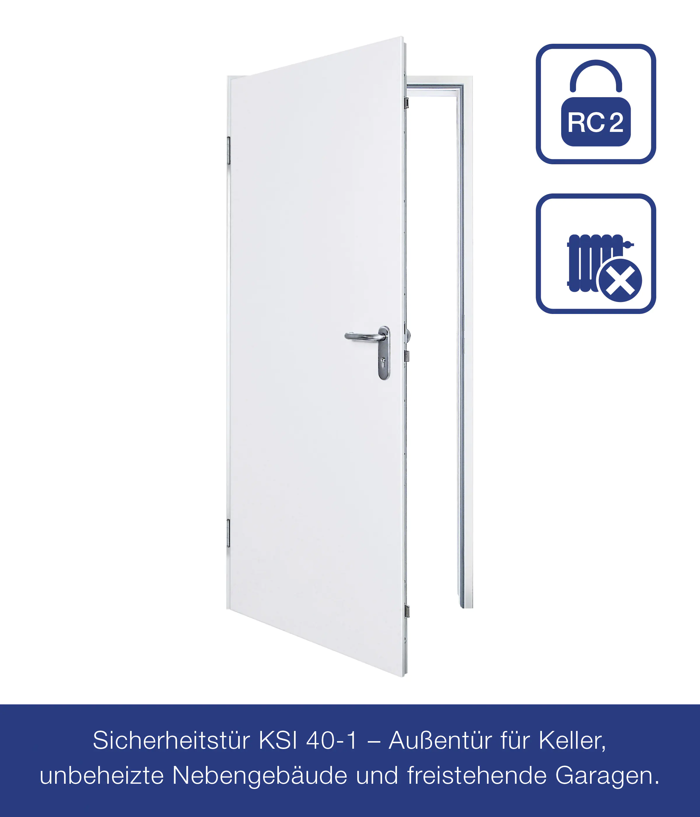 Hörmann Sicherheitstür KSI 40 RC2 100 x 200 cm Links