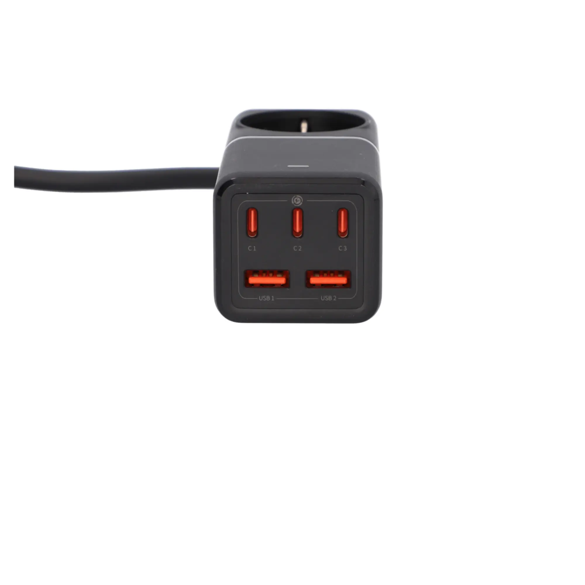 Unitec Tischsteckdose 1-fach inkl. 5x USB A/C 45+30 W 3 m