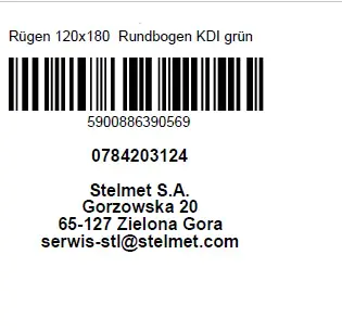 Sichtschutzzaun Rügen 120 x 180 cm, Rundbogen, kesseldruckimprägniert