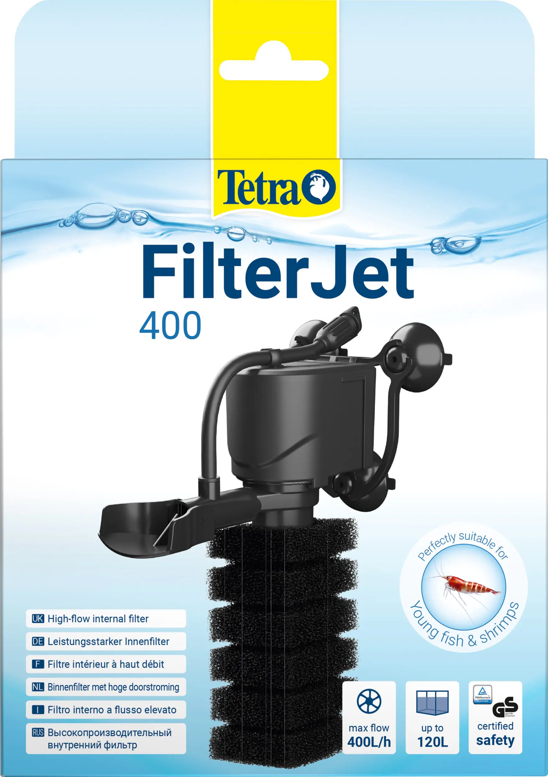 Tetra Innenfilter FilterJet 400 für Aquarien bis 50 - 120 L