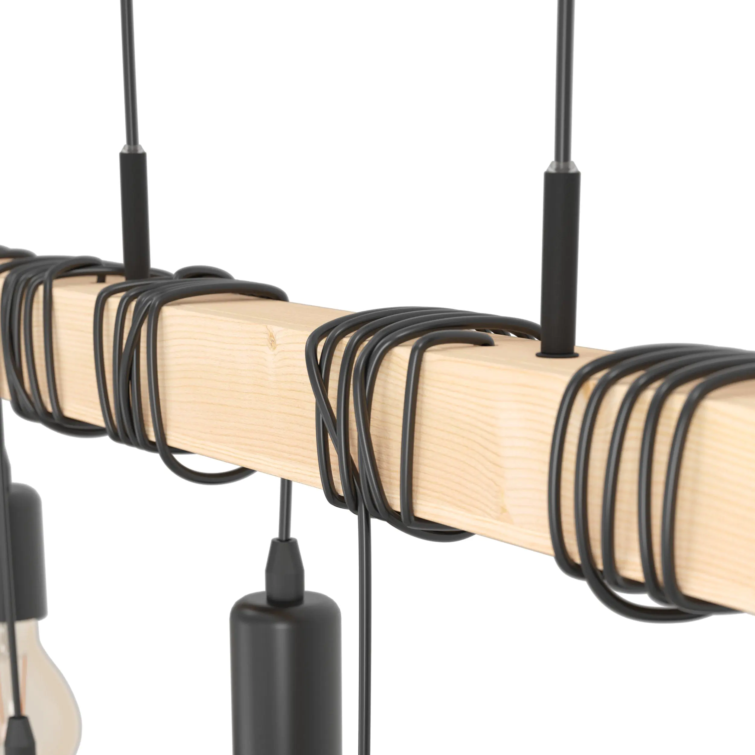 Eglo Pendelleuchte Townshend braun 100 x 10 cm E27, max. 60 W