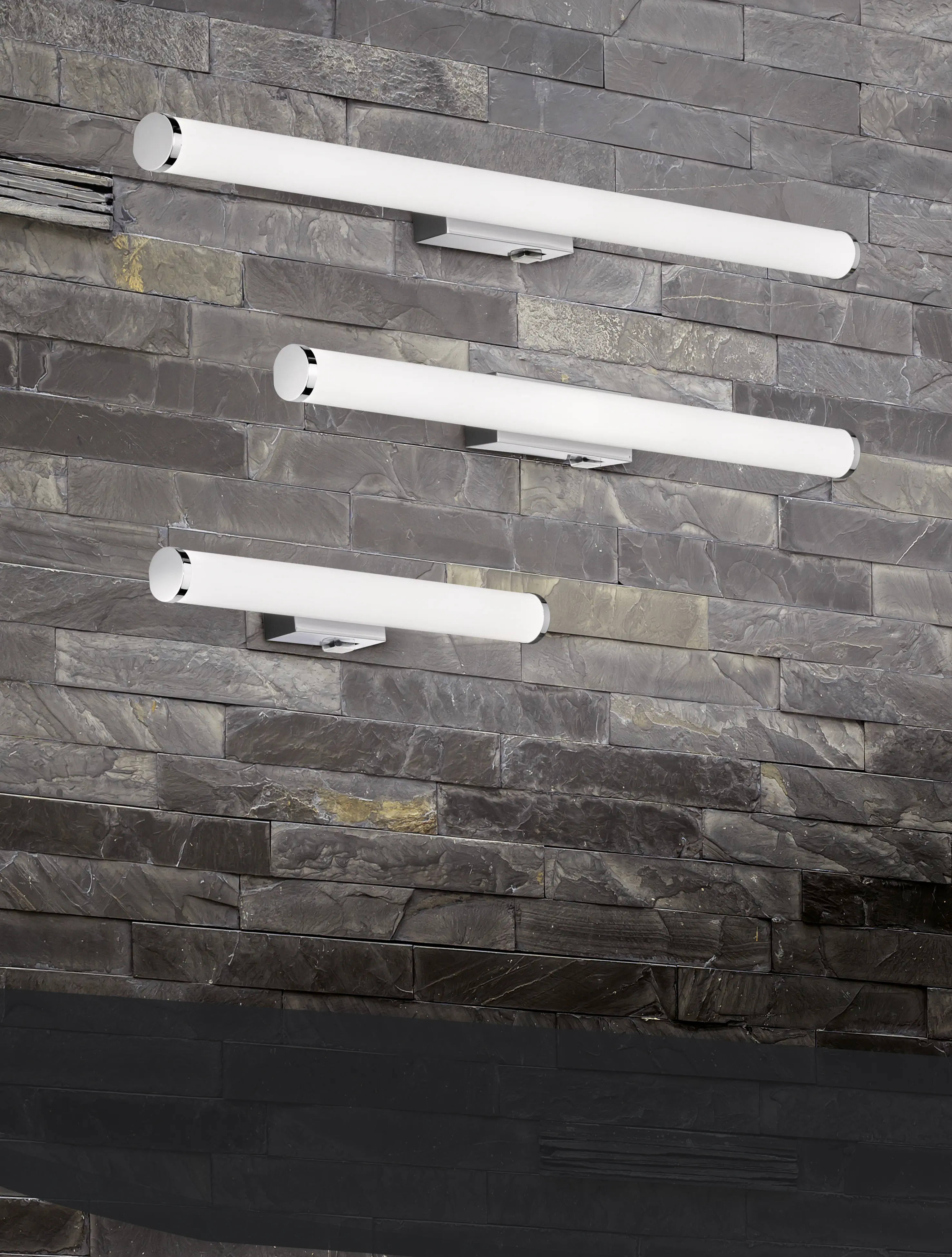 Trio LED-Wandleuchte Mattimo 40,4x5,5 cm chrom warmweiß