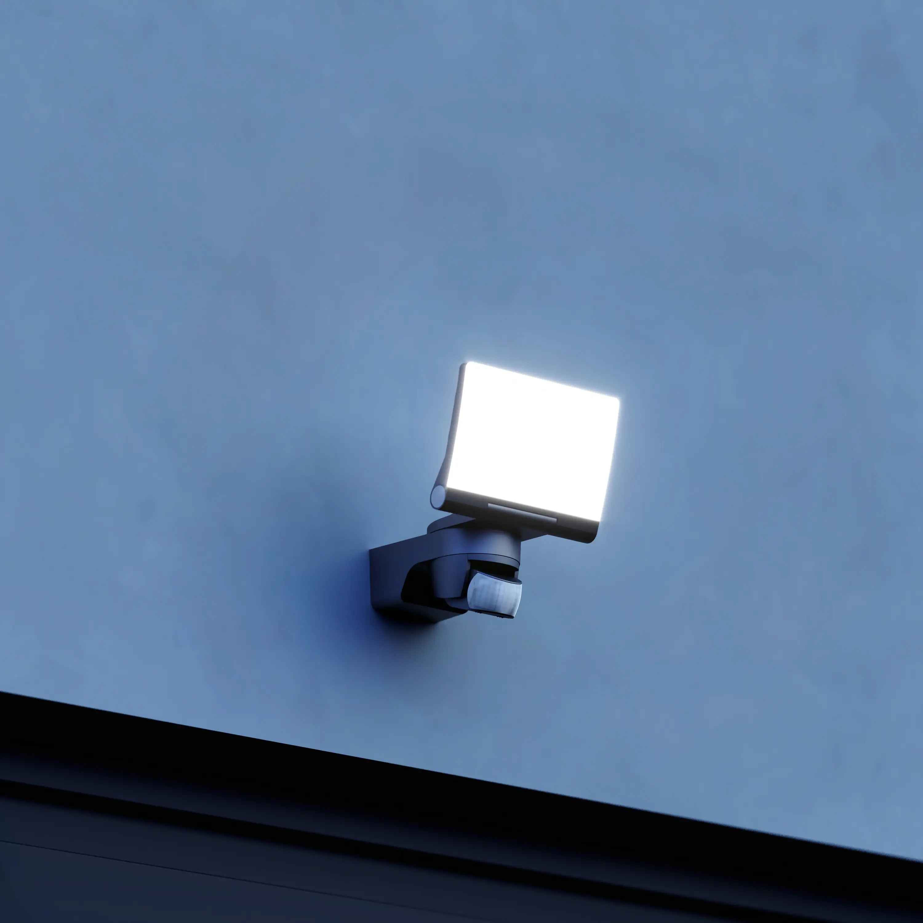 Steinel Strahler XLED Home 2 S Schwarz mit Bewegungsmelder, Sensor