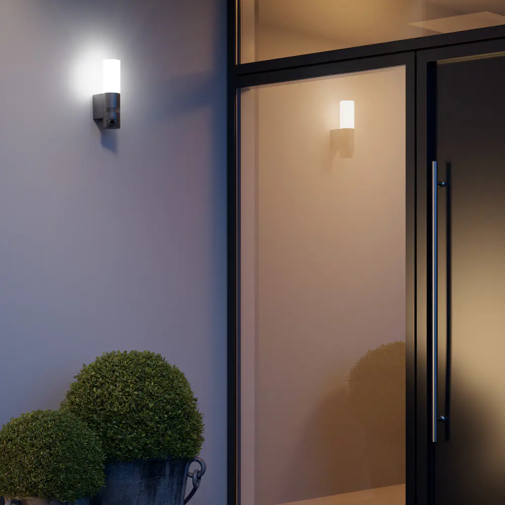 Steinel LED Außenleuchte L 625 CAM SC 14 W warmweiß Aluminium anthrazit