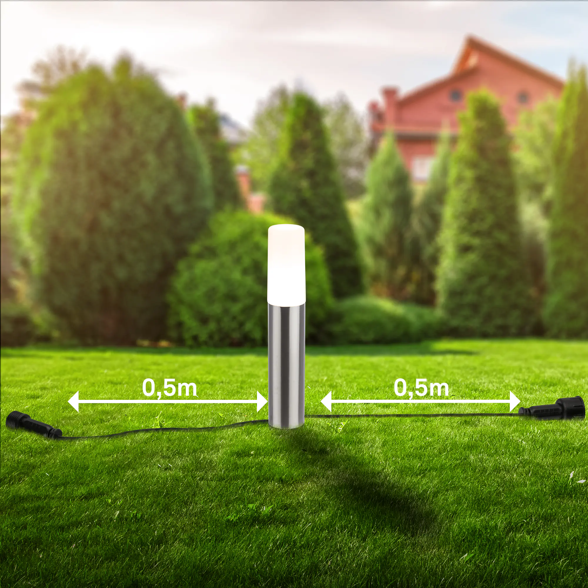 Briloner LED Außen-Bodenstrahler Junca Connect to Shine 3er Ergänzungset 3W warmweiß