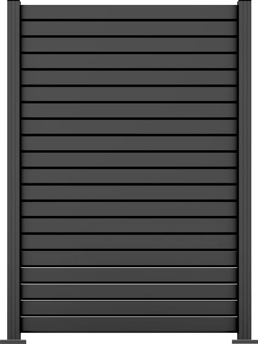 Ambiente Alu-Zaun Grundset Rhombus MINI 187 x 124,2 cm anthrazit