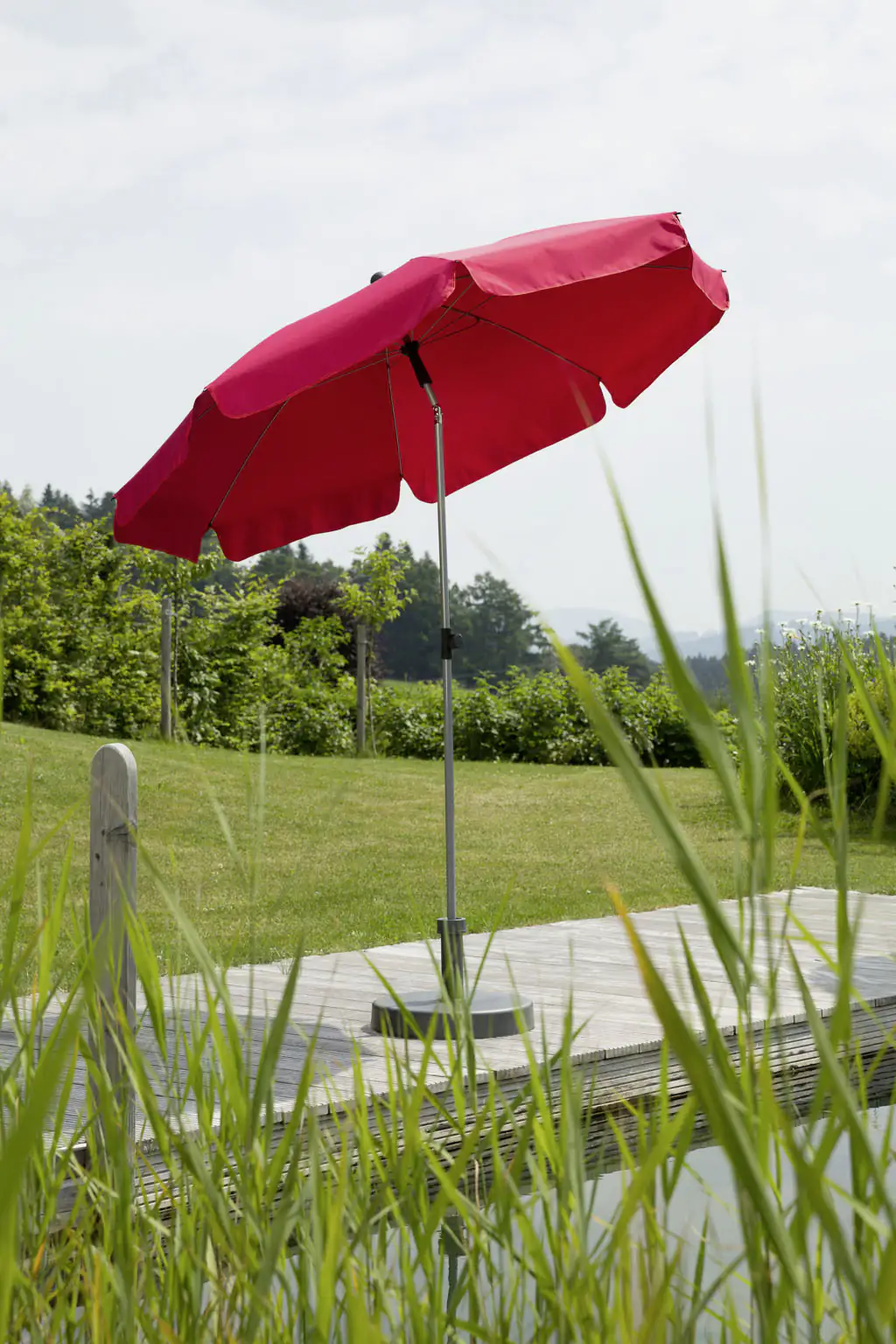 Schneider Sonnenschirm Locarno rot Ø 200 cm