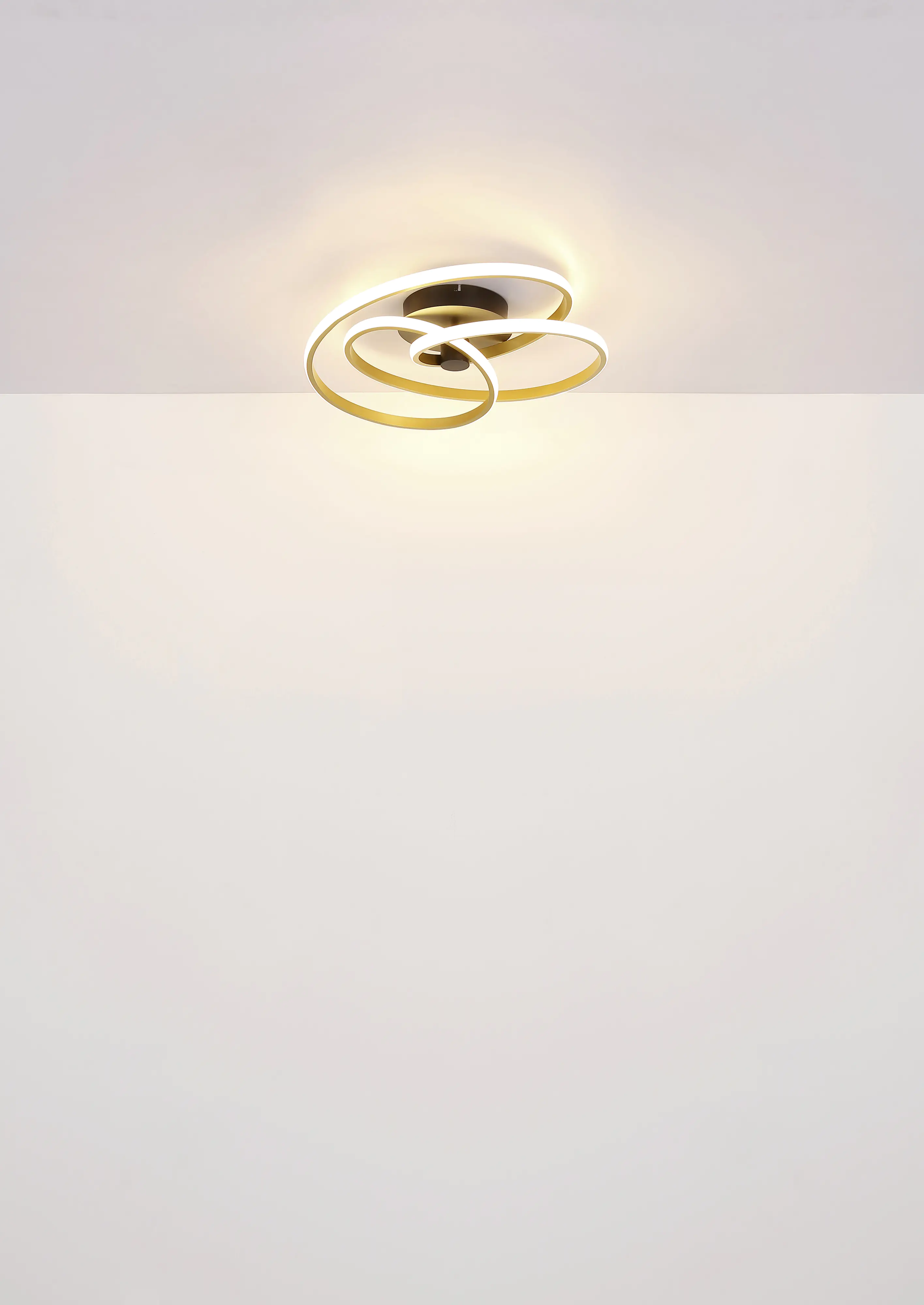 Globo LED Deckenleuchte Glyxar goldfarben