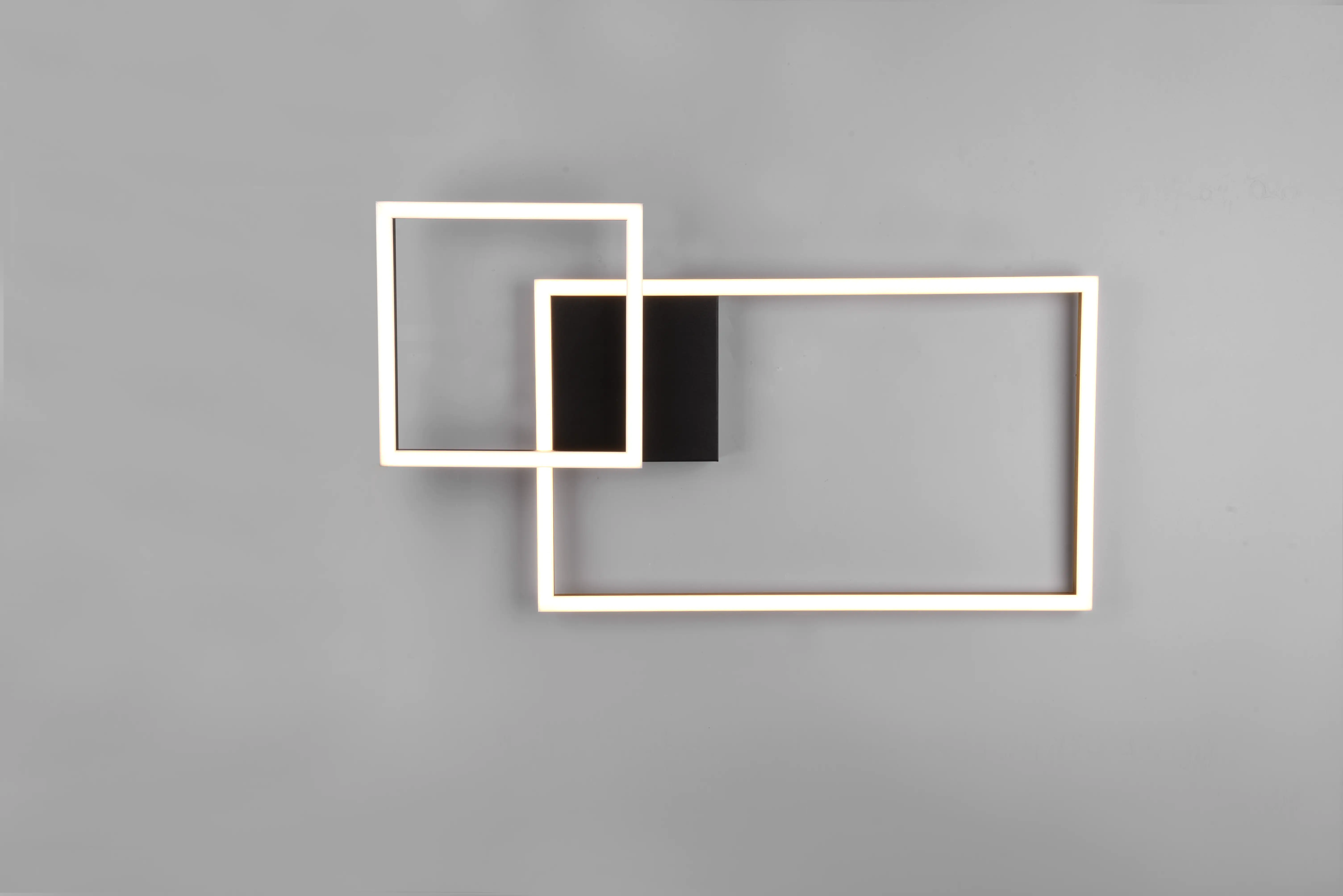 Reality LED Deckenleuchte Padella schwarz, gold, Switch Dimmer, schwenkbar