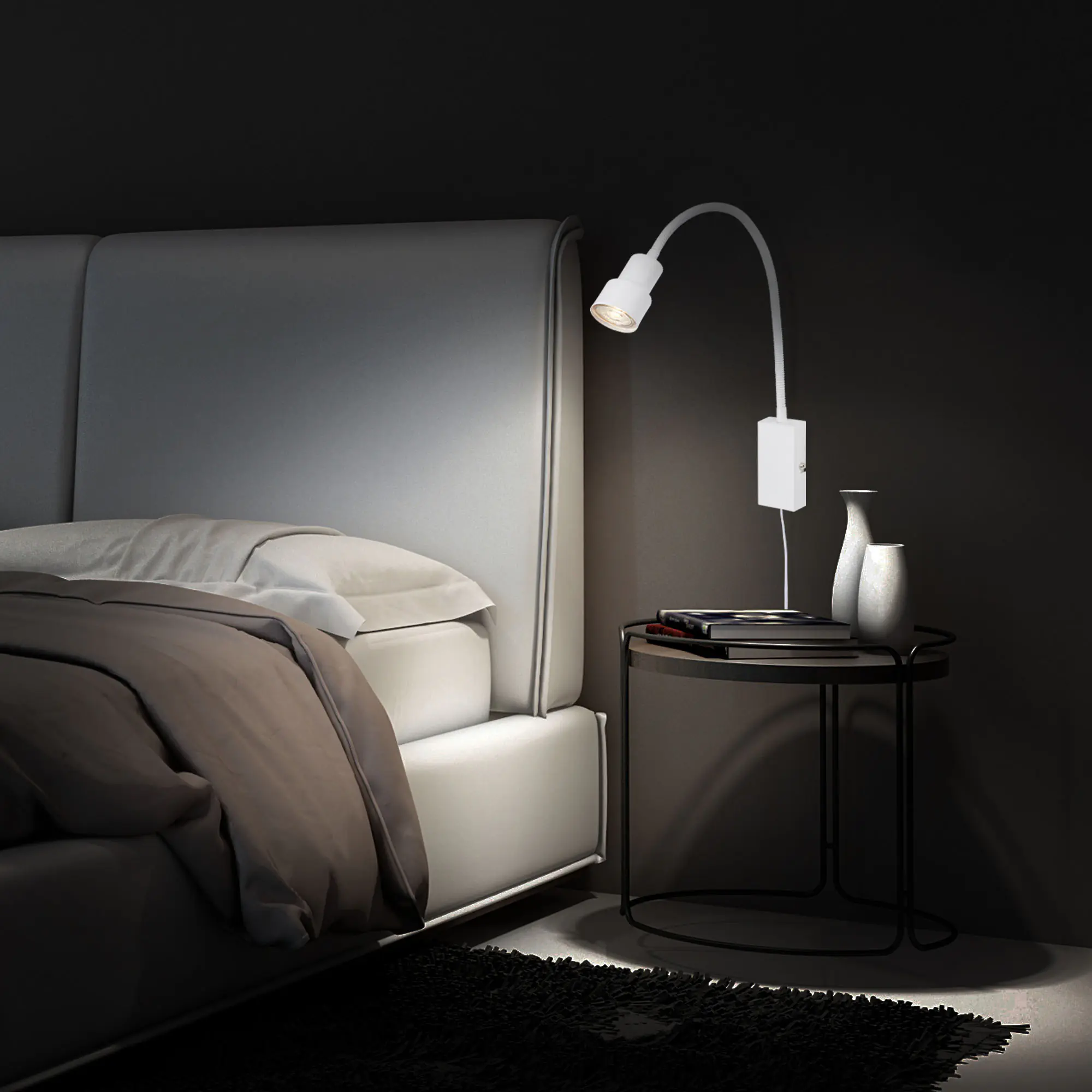 Briloner LED Touch Wandleuchte Tusi weiß 5W, warmweiß