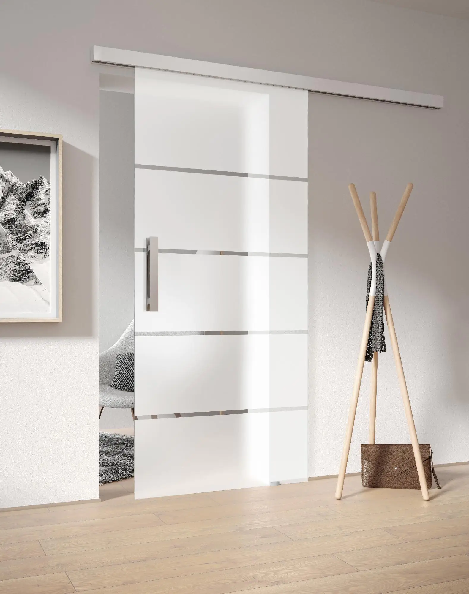 Ambiente Glas-Schiebetür Opal Dekor S 36/15 ESG, Klarglas