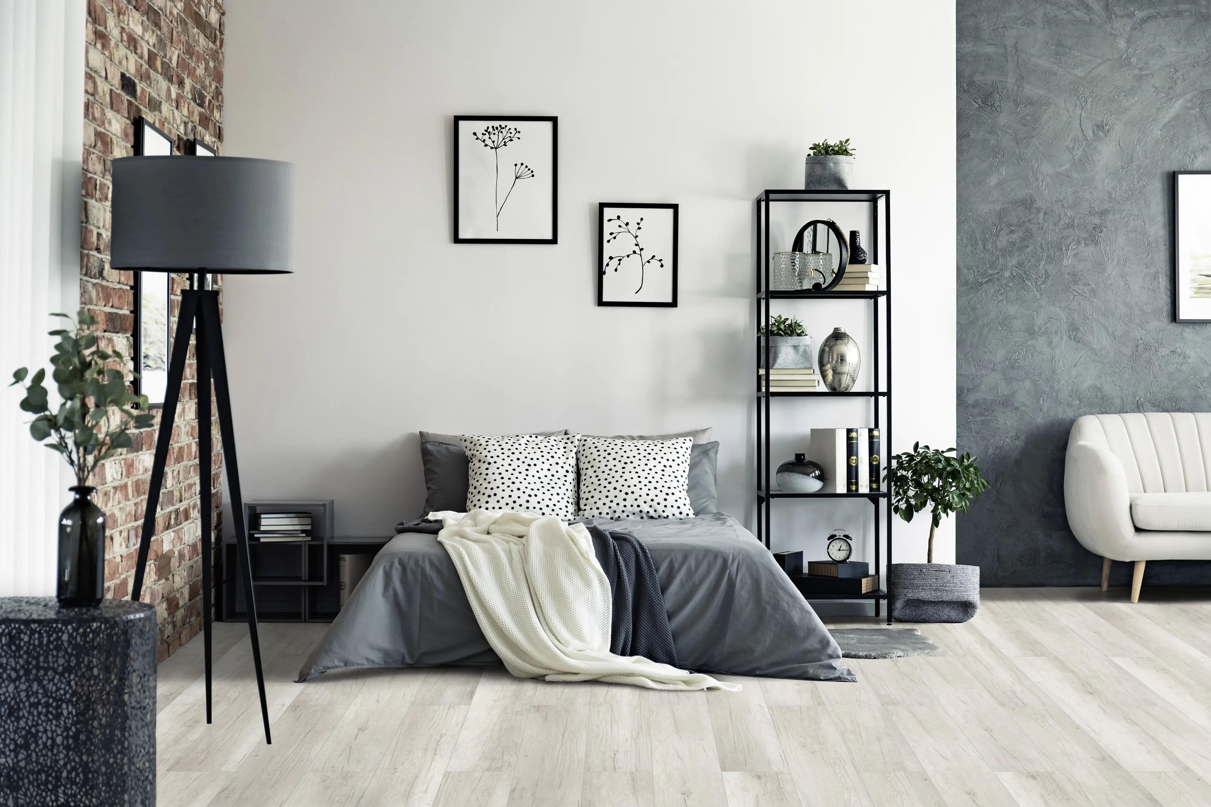 Classen Laminat Megaloc Aquaprotect 128,5 x 19,2 cm 8 mm Oak light grey