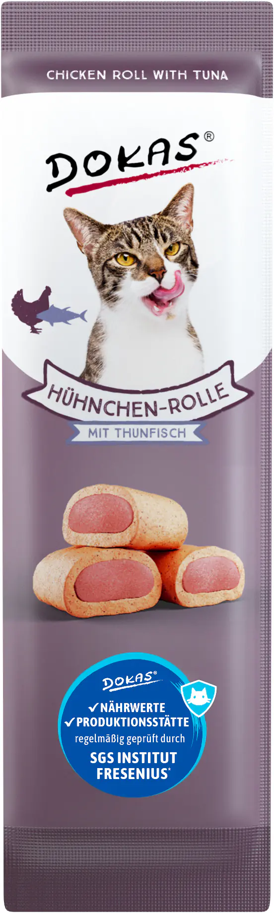 Dokas Hühnchen-Rolle mit Thunfisch 10 g