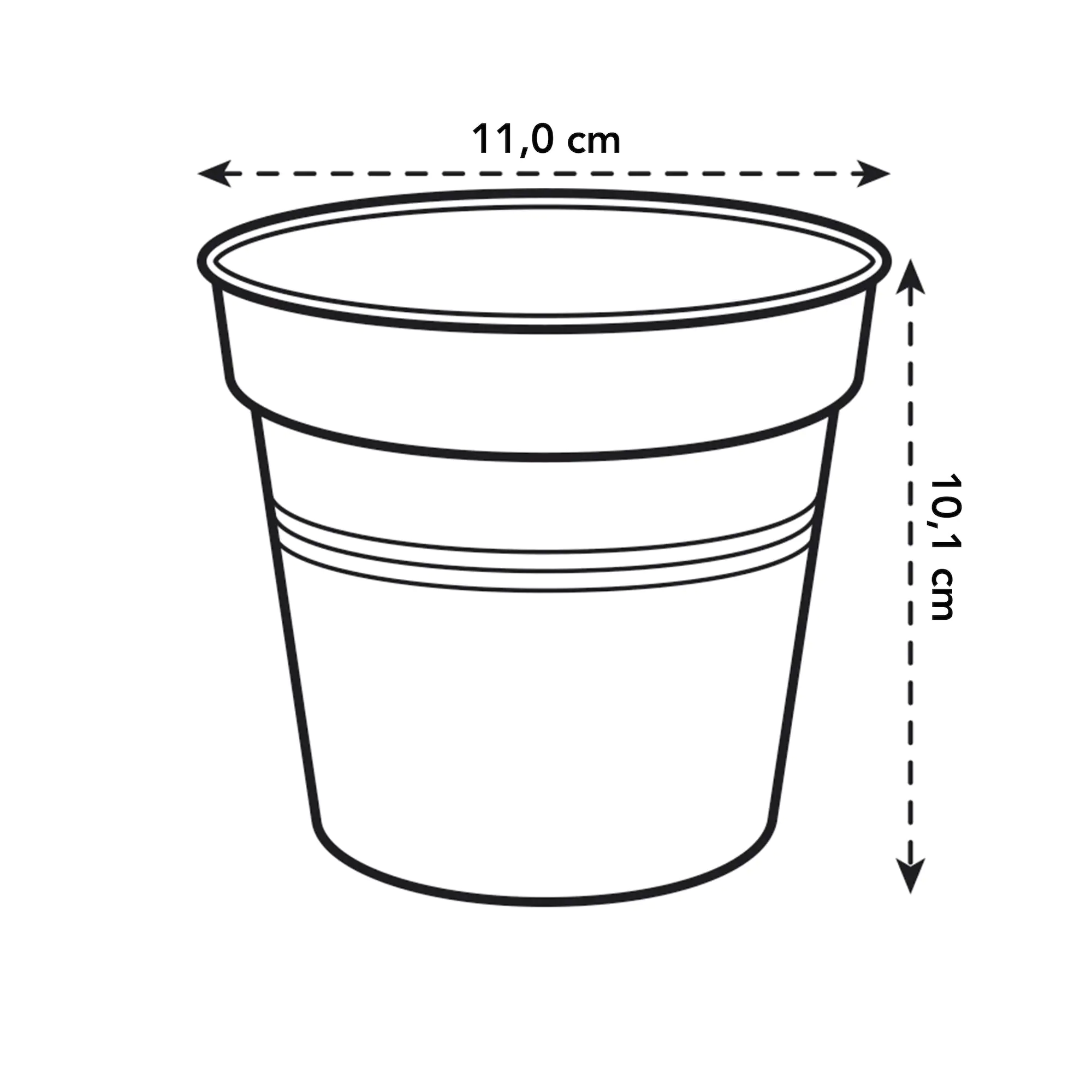 Elho Anzuchtstopf Green Basics Ø 11 cm grün