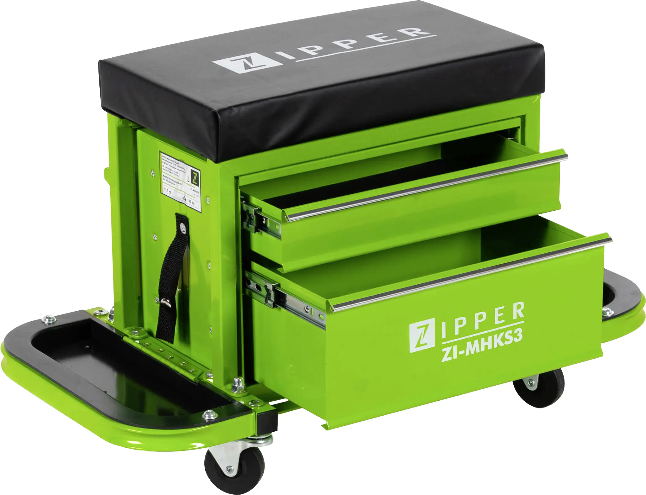 Zipper Mobiler Montagehocker ZI-MHKS3 665 x 420 x 404 mm 150 kg