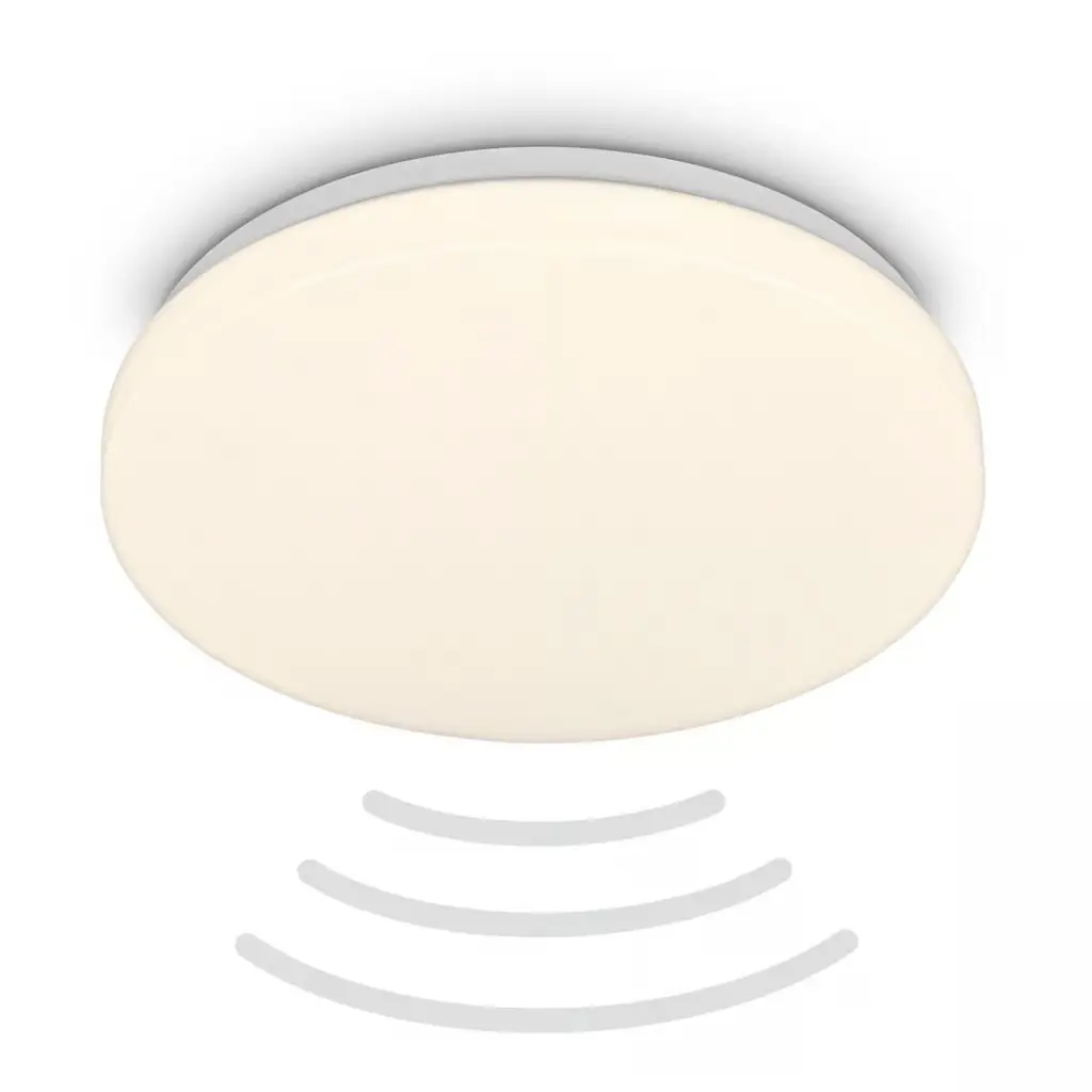 Briloner LED-Deckenleuchte Walk mit Bewegungsmelder Ø 27 x 6,5 cm warmweiß weiß