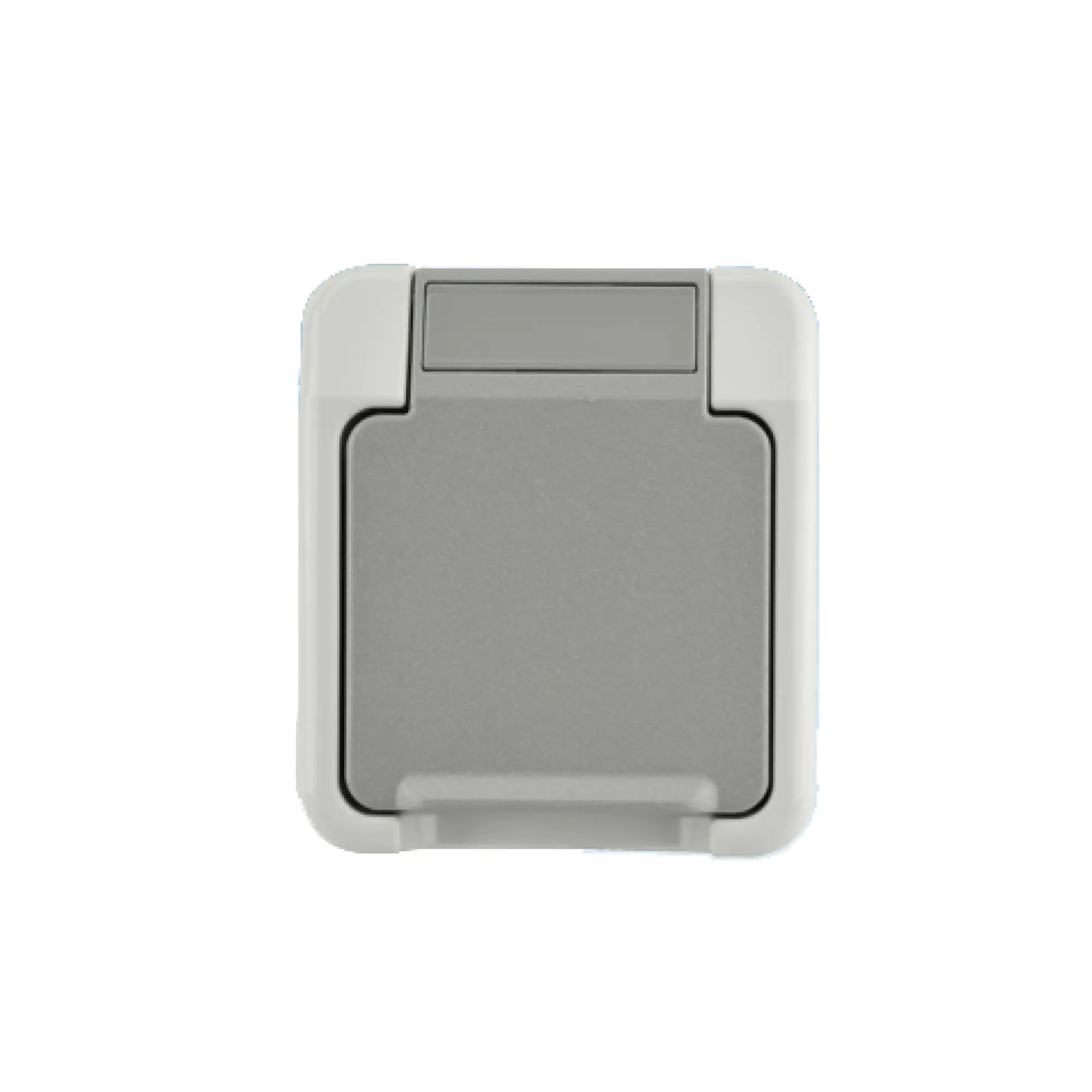 Merten Schutzkontaktsteckdose Klappdeckel, Aquastar, Aufputz, MEG2301-8029