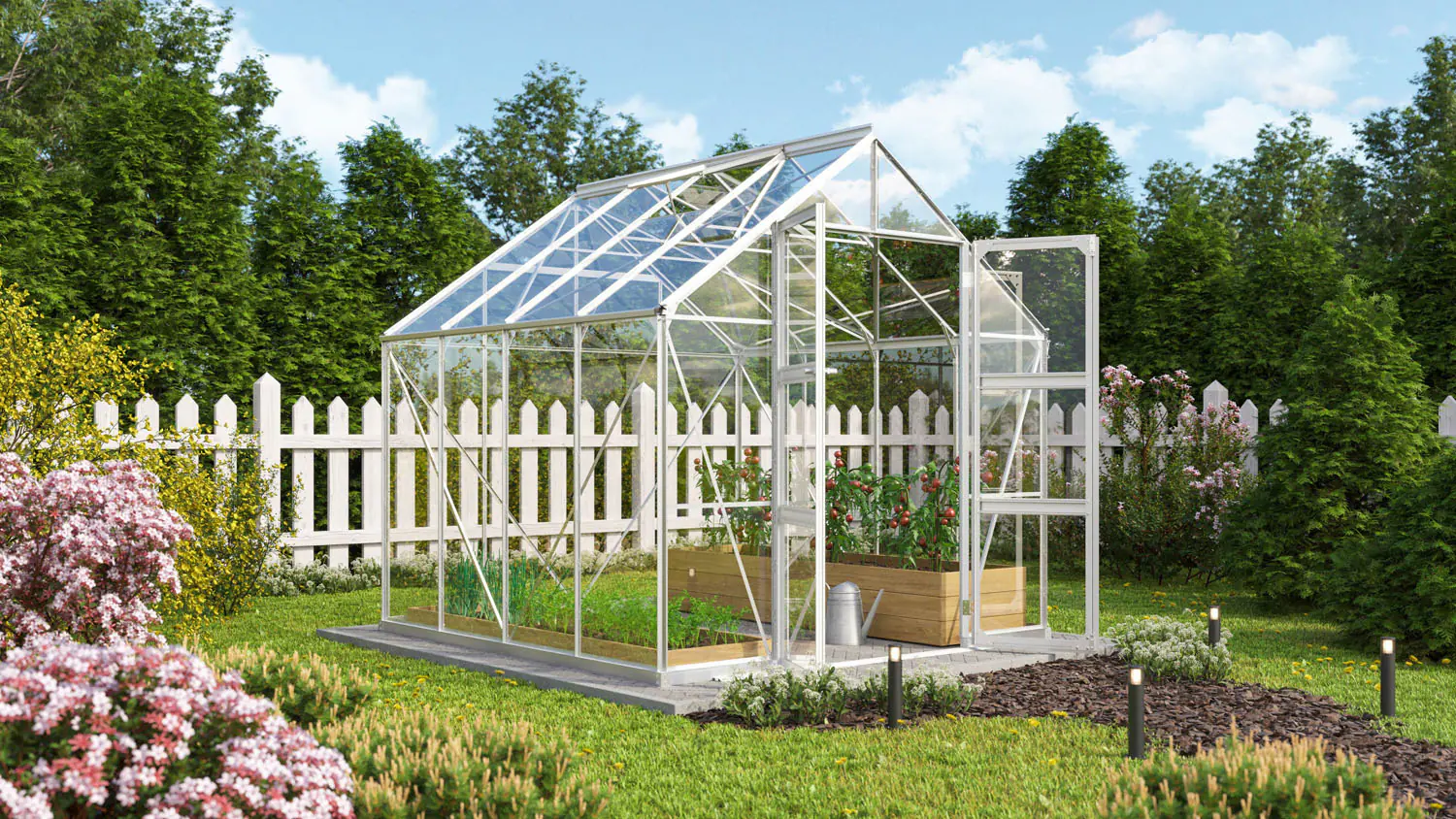 Vitavia Gewächshaus Domus 6700 257 x 261 cm 3 mm ESG