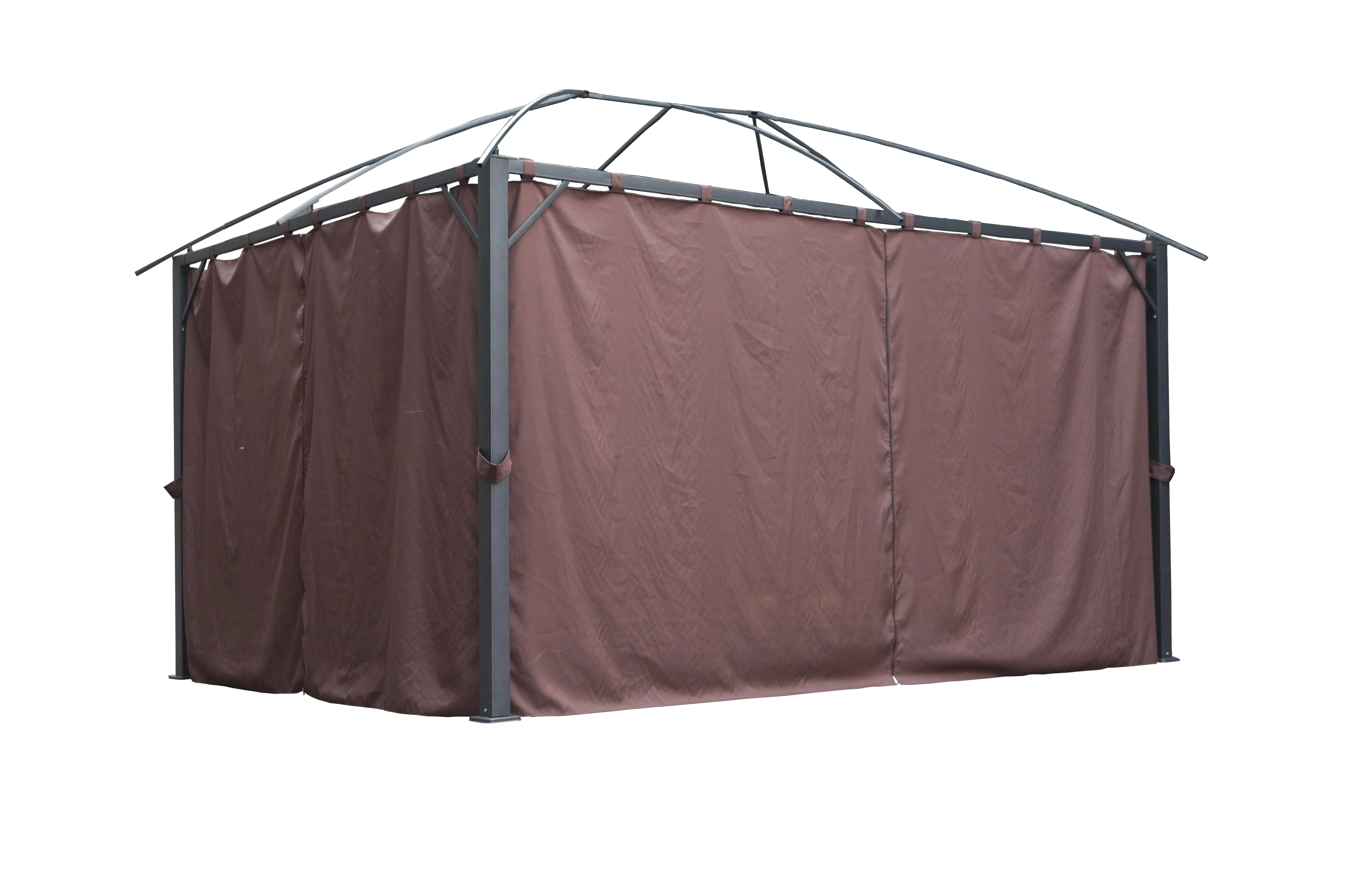 TrendLine Seitenteile Pavillon Martinique 400 x 300 cm braun 4 Stück