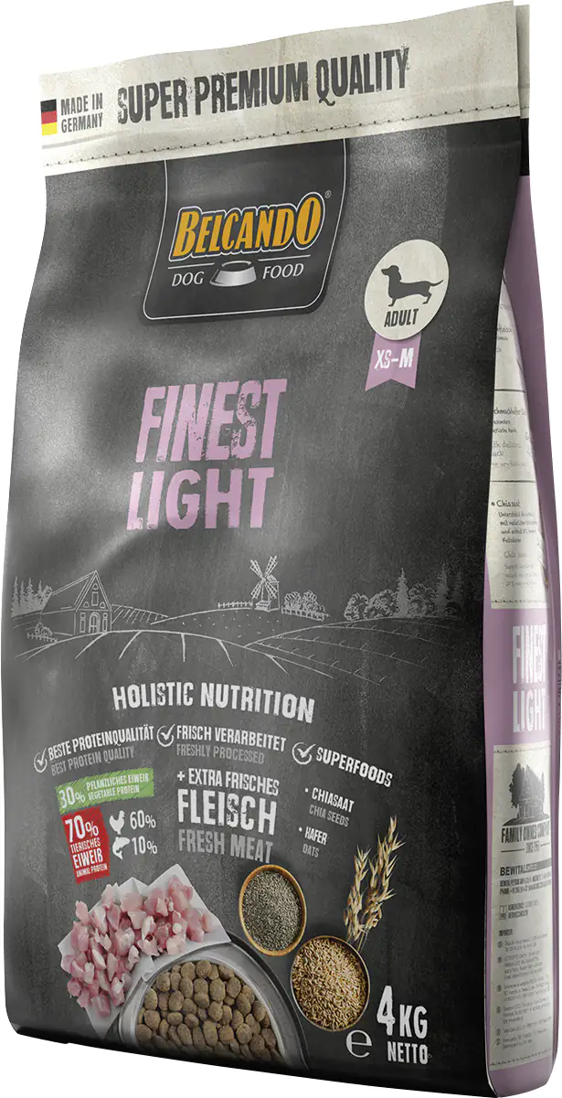 Belcando Findest Hundetrockenfutter Adult Light 4 kg Geflügel 