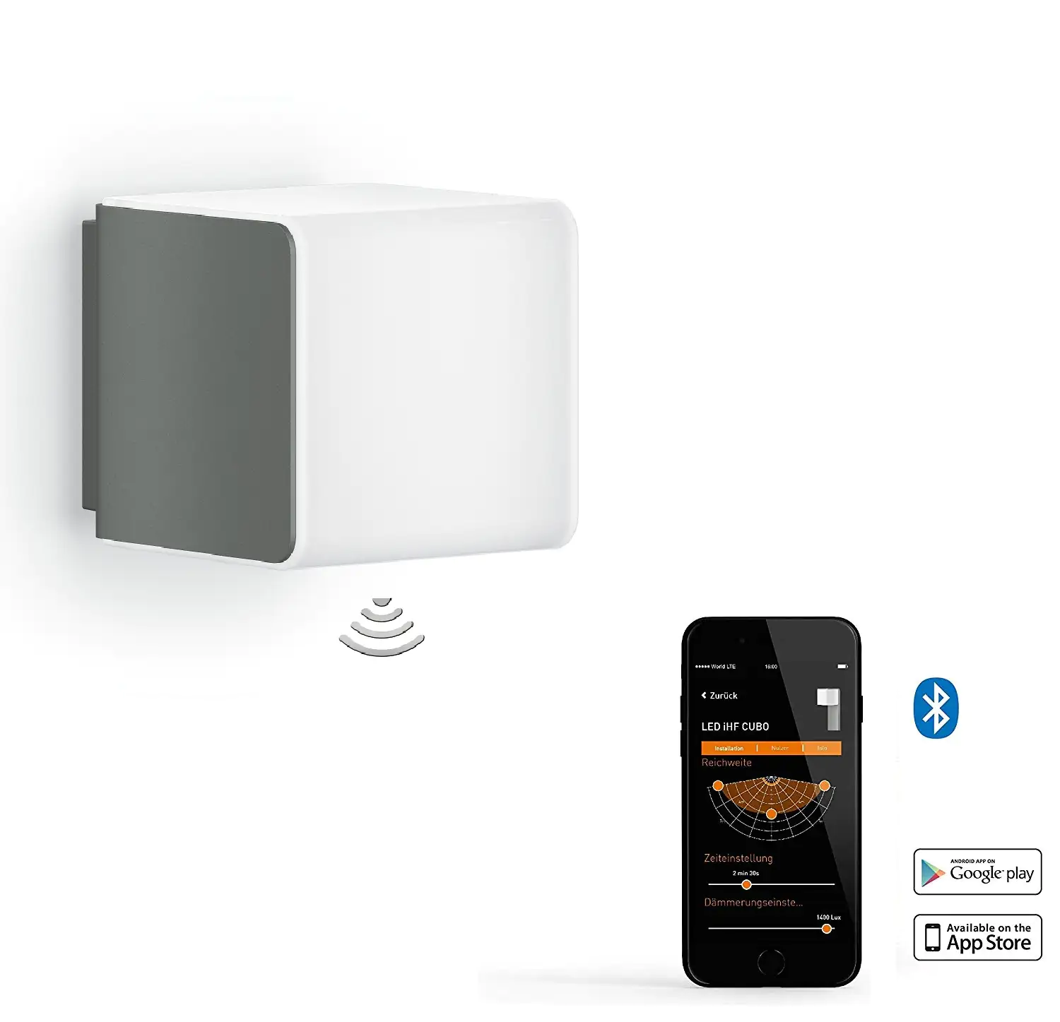 Steinel Außenleuchte L 830 SC Anthrazit Up- & Downlight mit Sensor