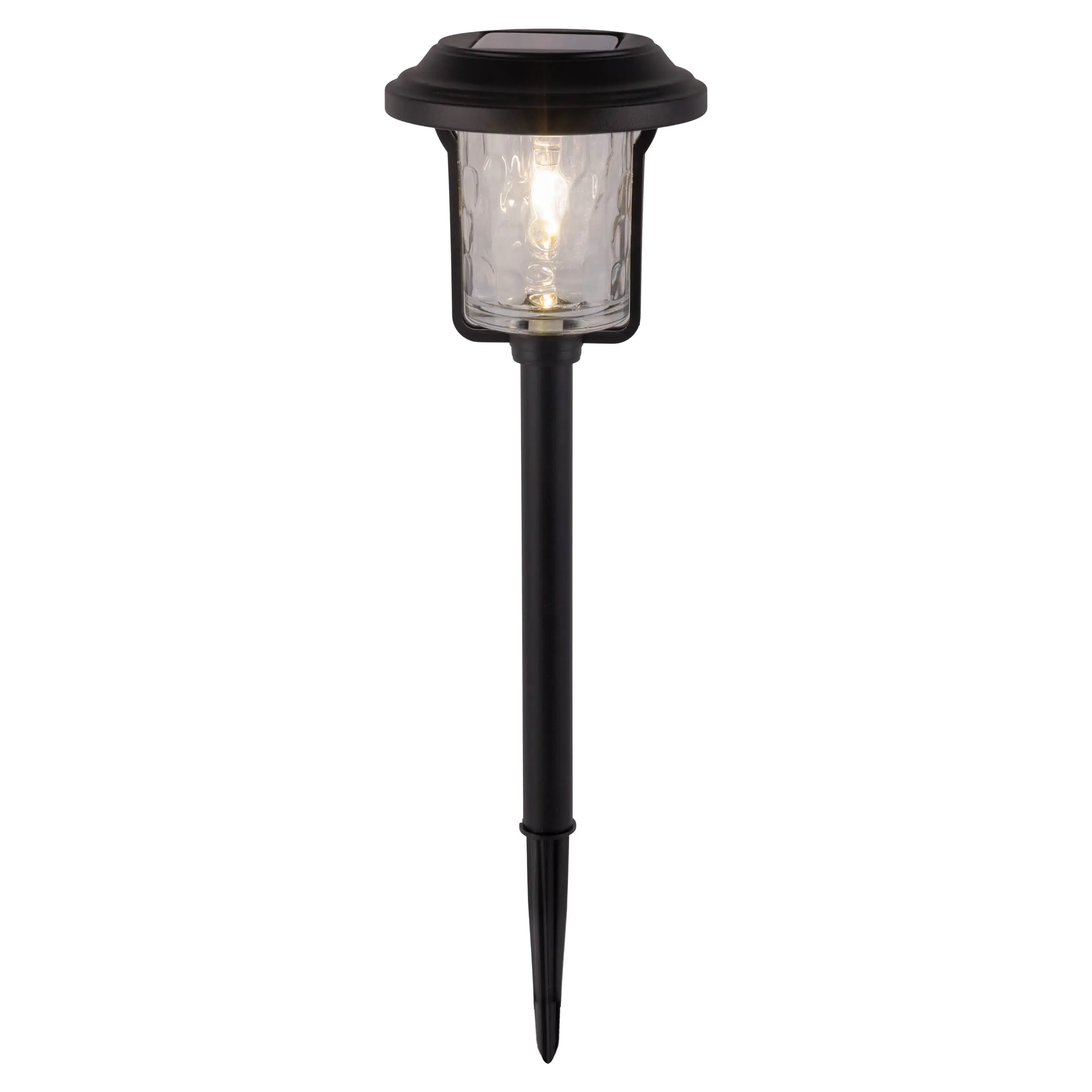 Light & More LED Solarleuchte mit Dämmerungssensor schwarz