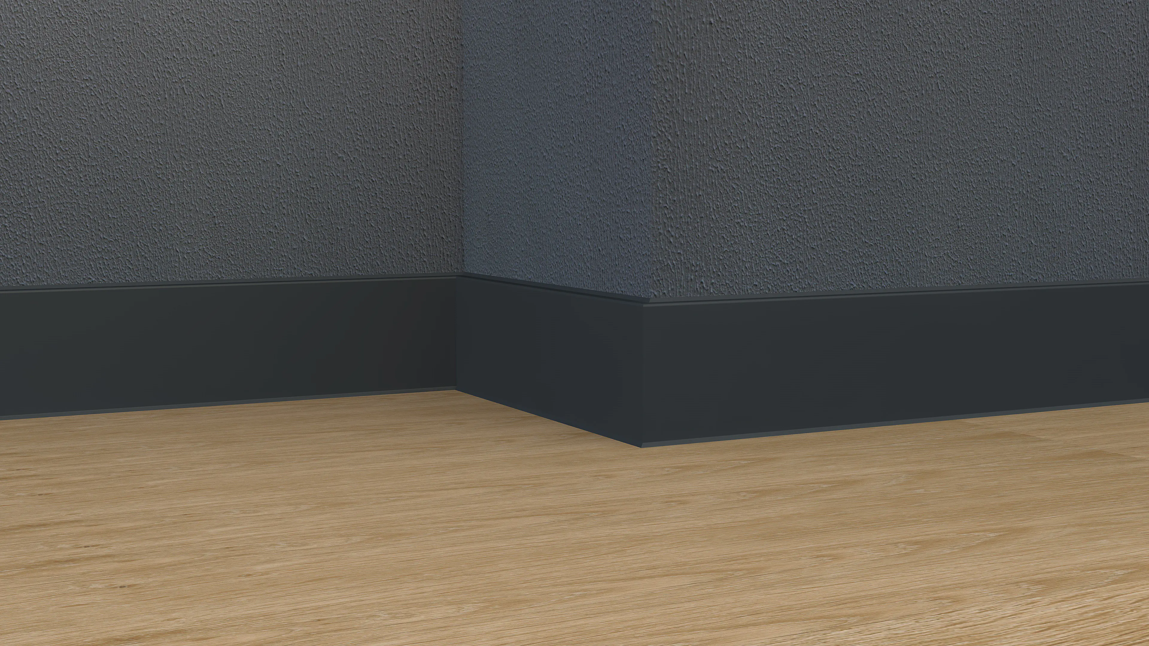 Neuhofer Fußleiste MDF 240 cm x 100 x 13 mm anthrazitgrau