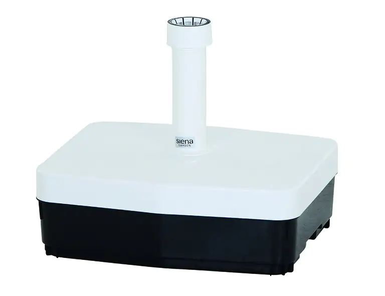 Siena Garden Schirmständer eckig weiß, 45 kg